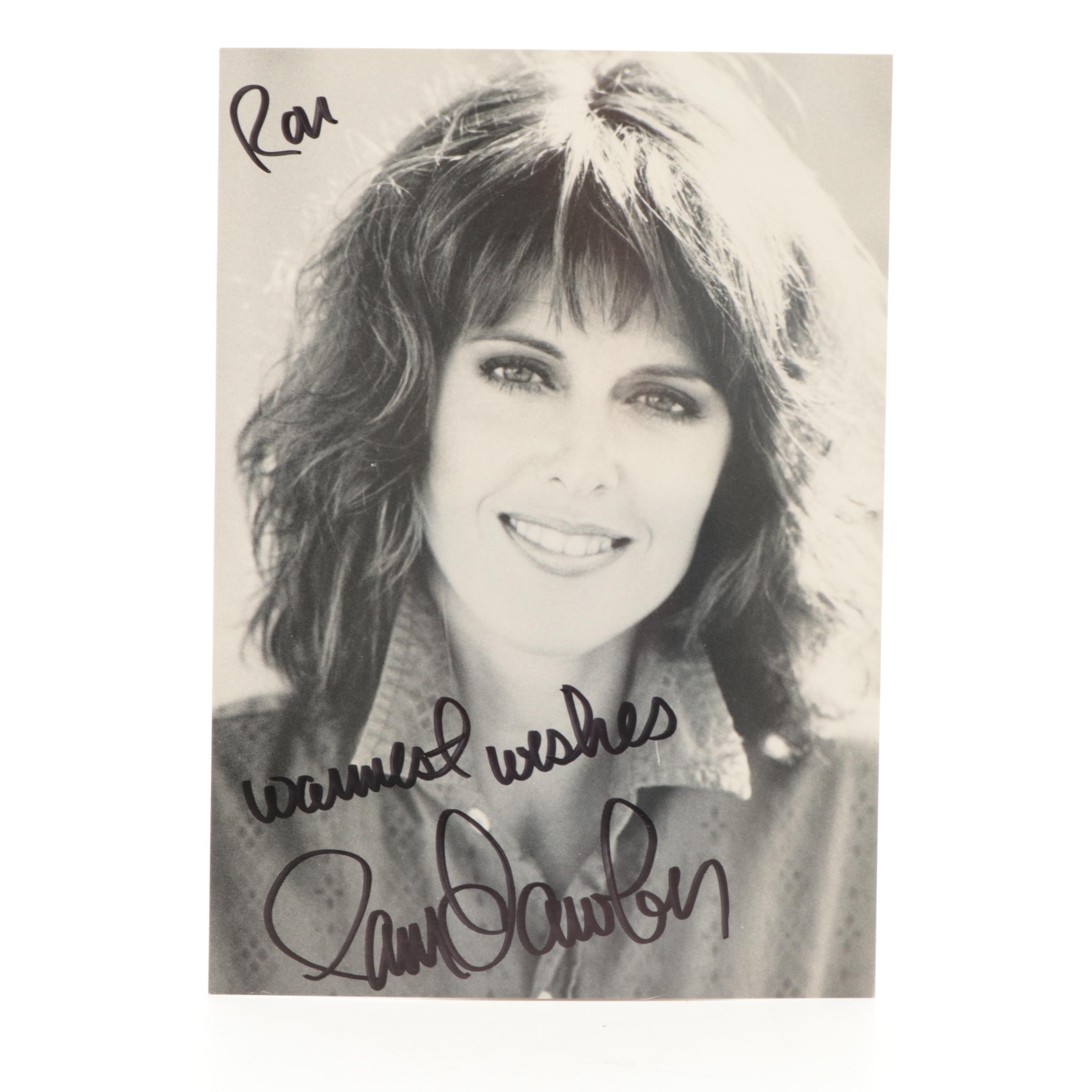 Pam Dawber Signed "Mork and Mindy" Trading Card with Signed Giclée Print