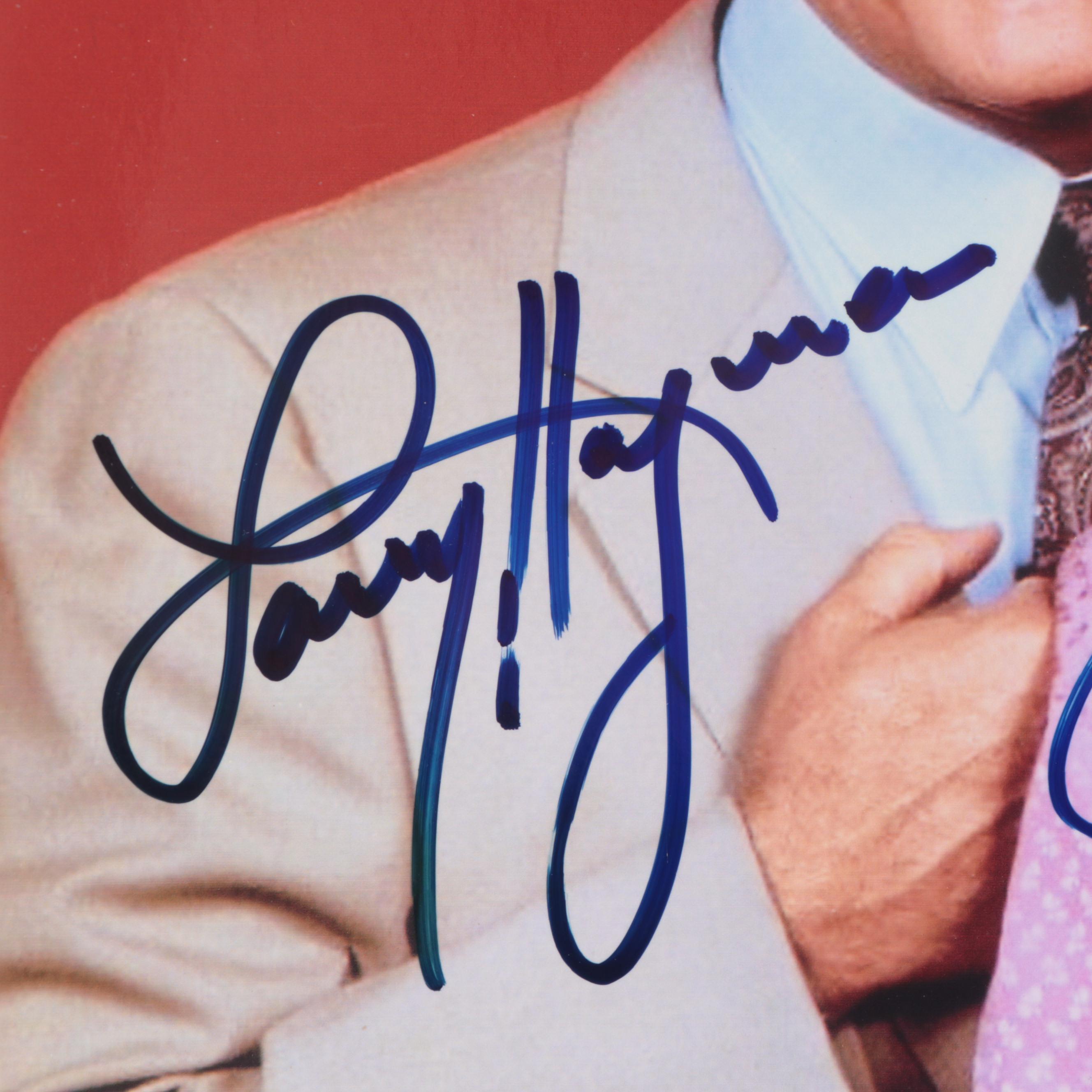 Larry Hagman and Linda Gray Signed Giclée with Dallas Southfork Ranch Deed Print