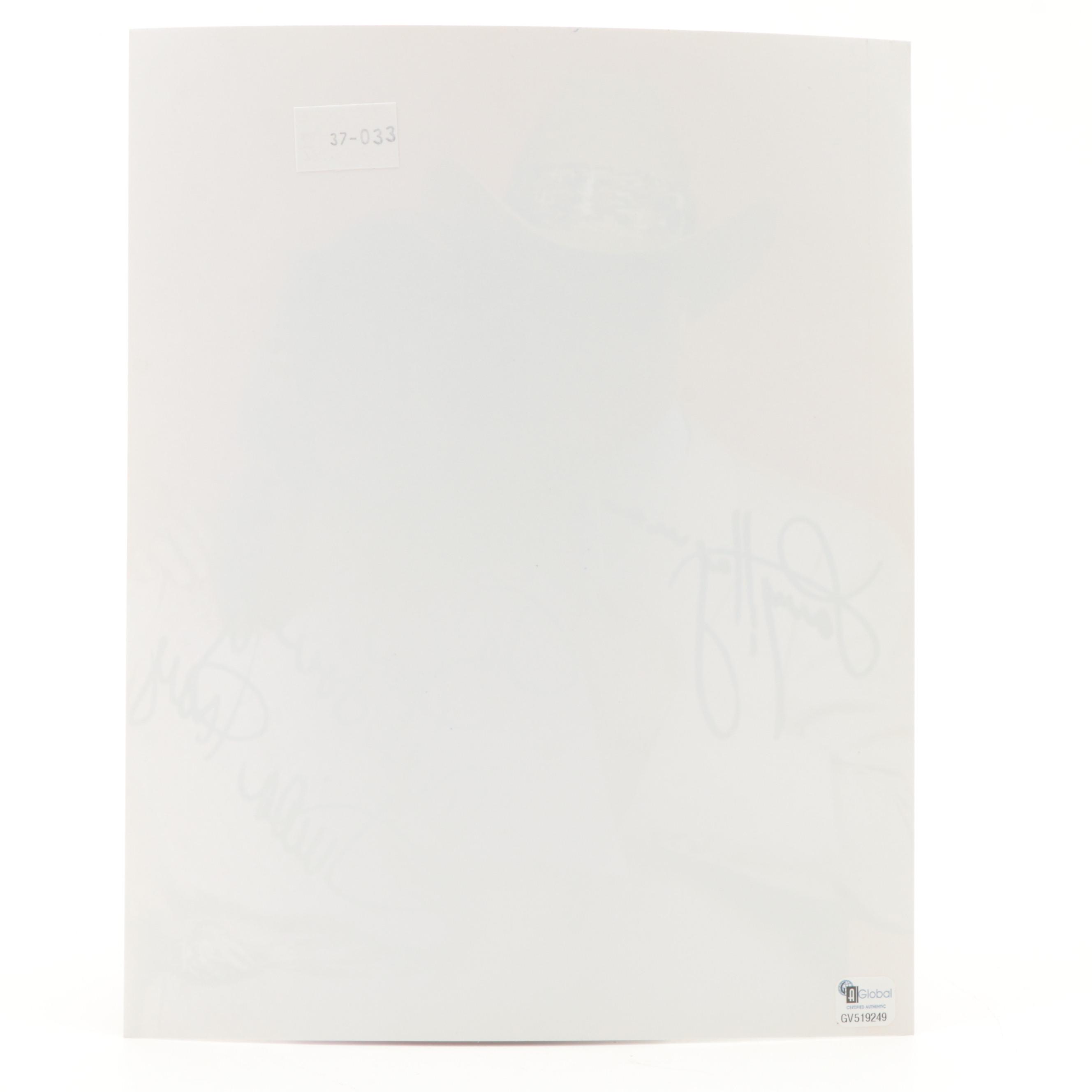 Larry Hagman and Linda Gray Signed Giclée with Dallas Southfork Ranch Deed Print