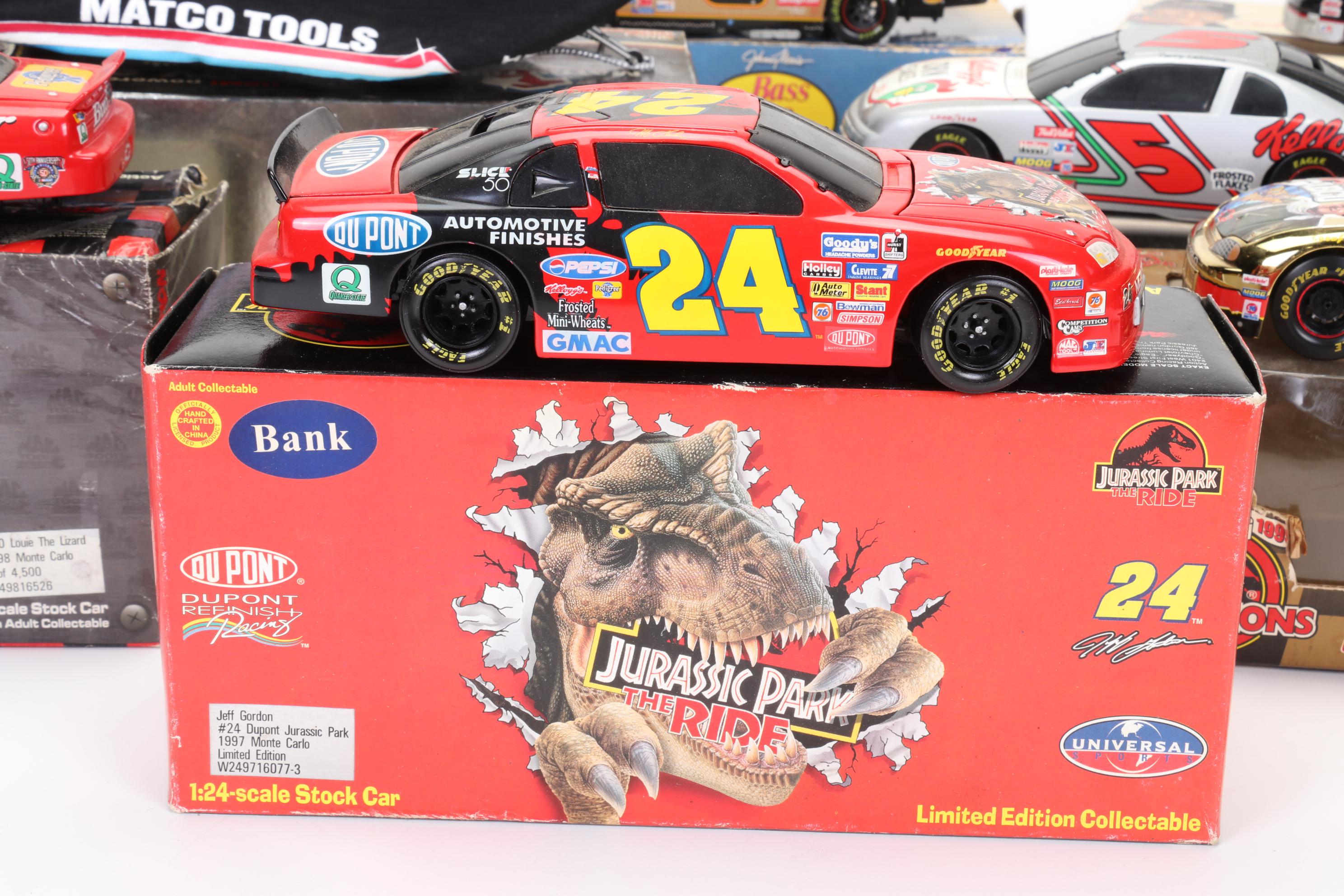 Jeff Gordon Limited Edition Jurassic Park Coin Bank, Other NASCAR Diecast Cars