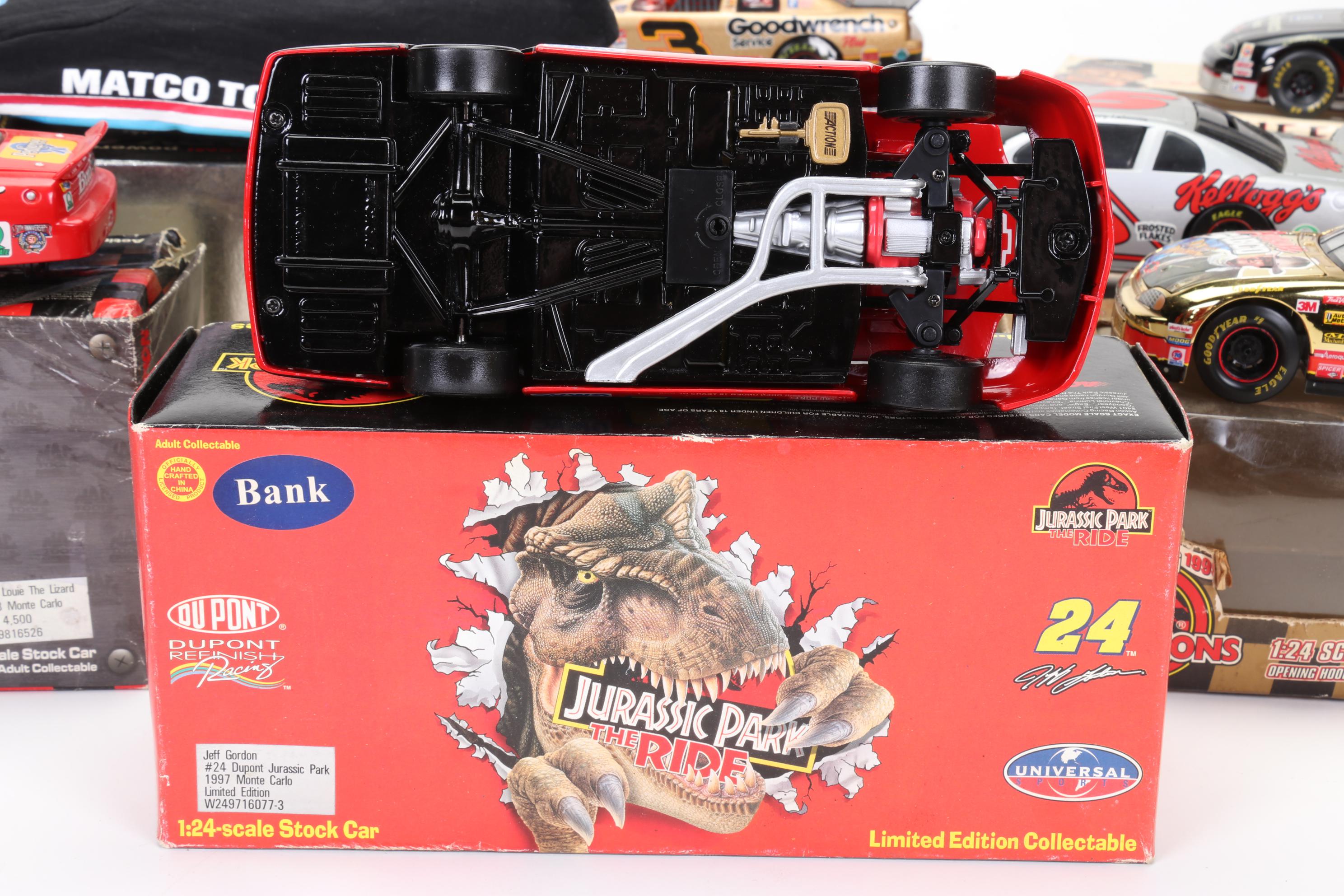 Jeff Gordon Limited Edition Jurassic Park Coin Bank, Other NASCAR Diecast Cars