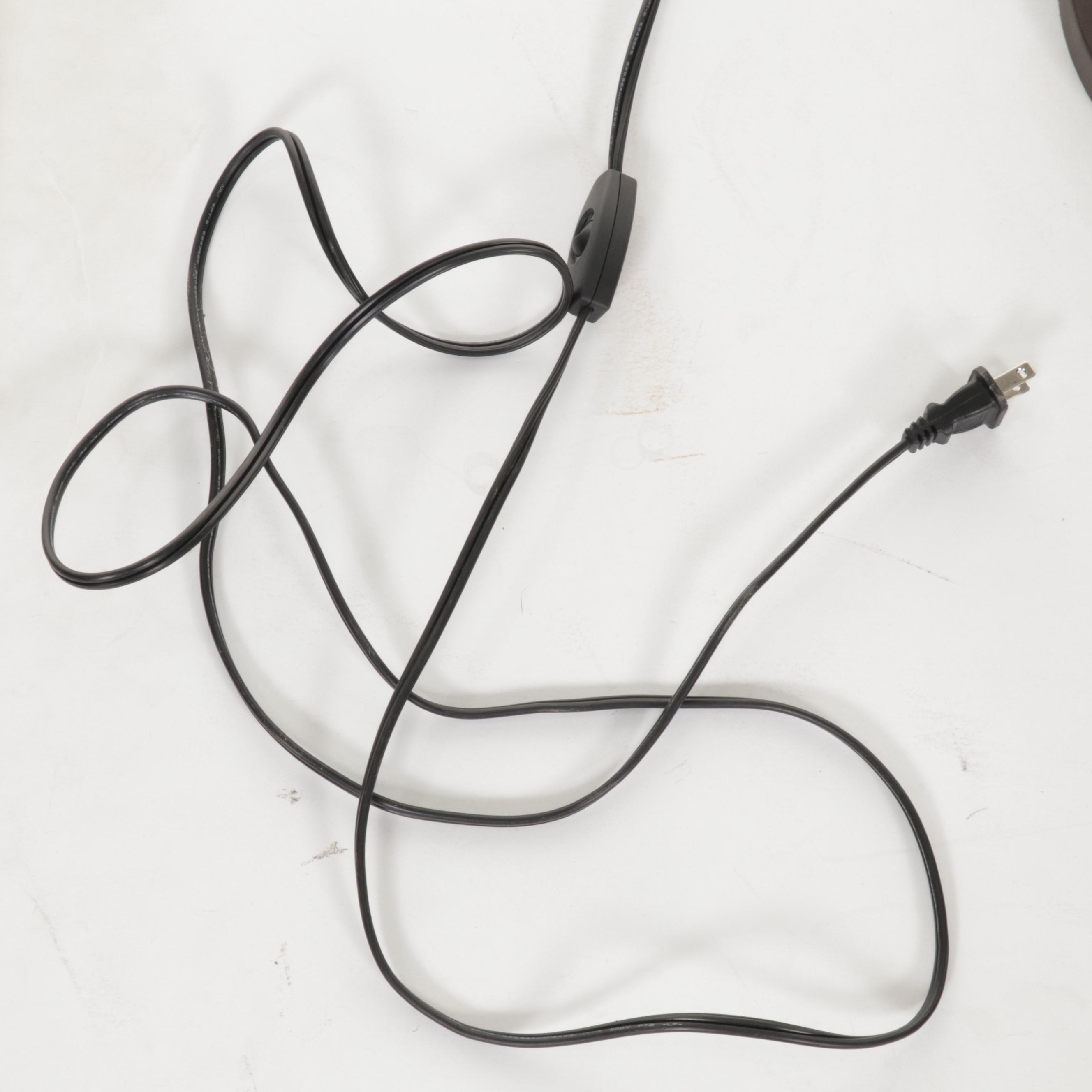 Pottery Barn "Chloe" Desk Lamp with Mercury Glass Hobnail Shade, Contemporary