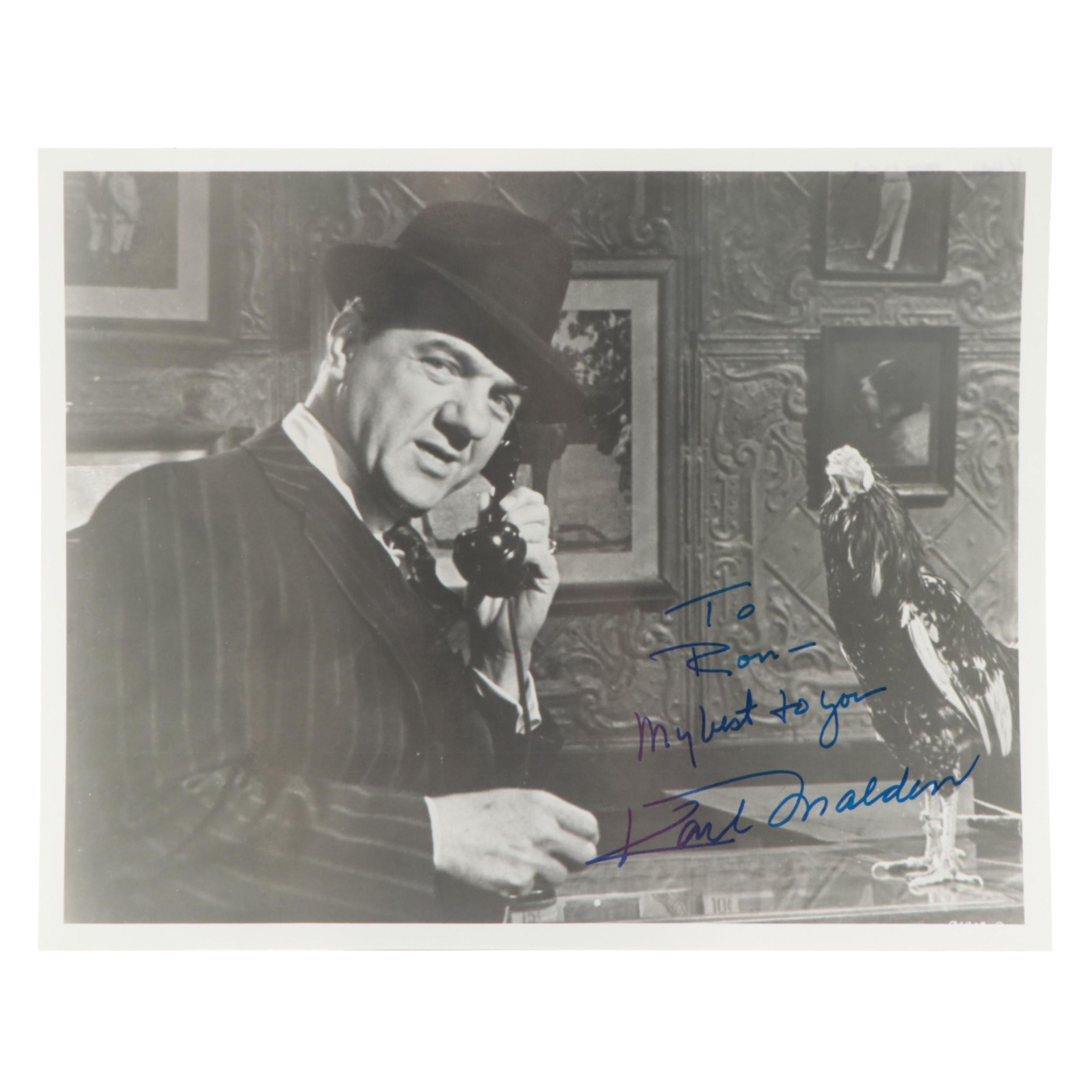 Karl Malden Signed "Birdman of Alcatraz" Giclée