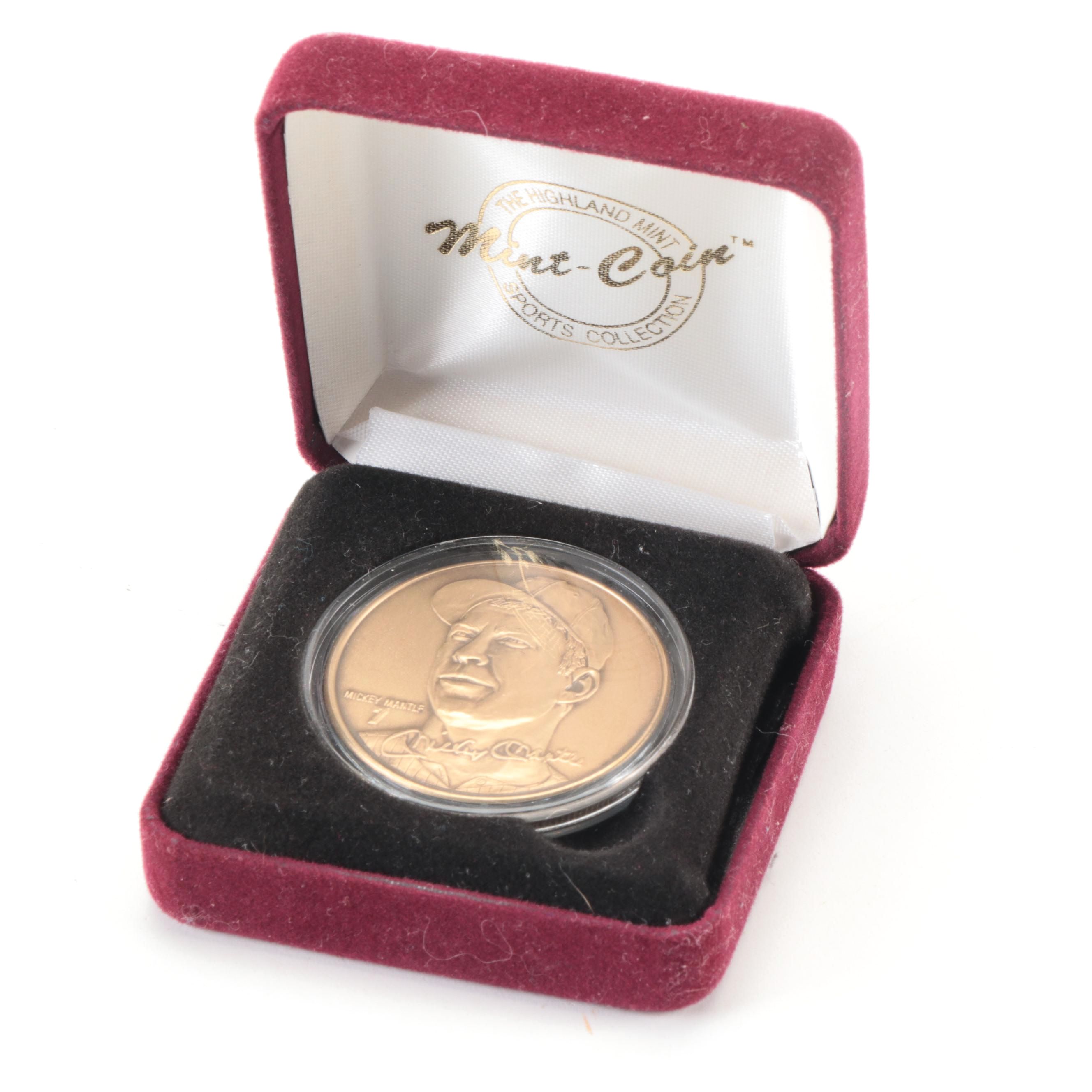The Highland Mint "Limited Edition" New York Yankees Mickey Mantle Coin