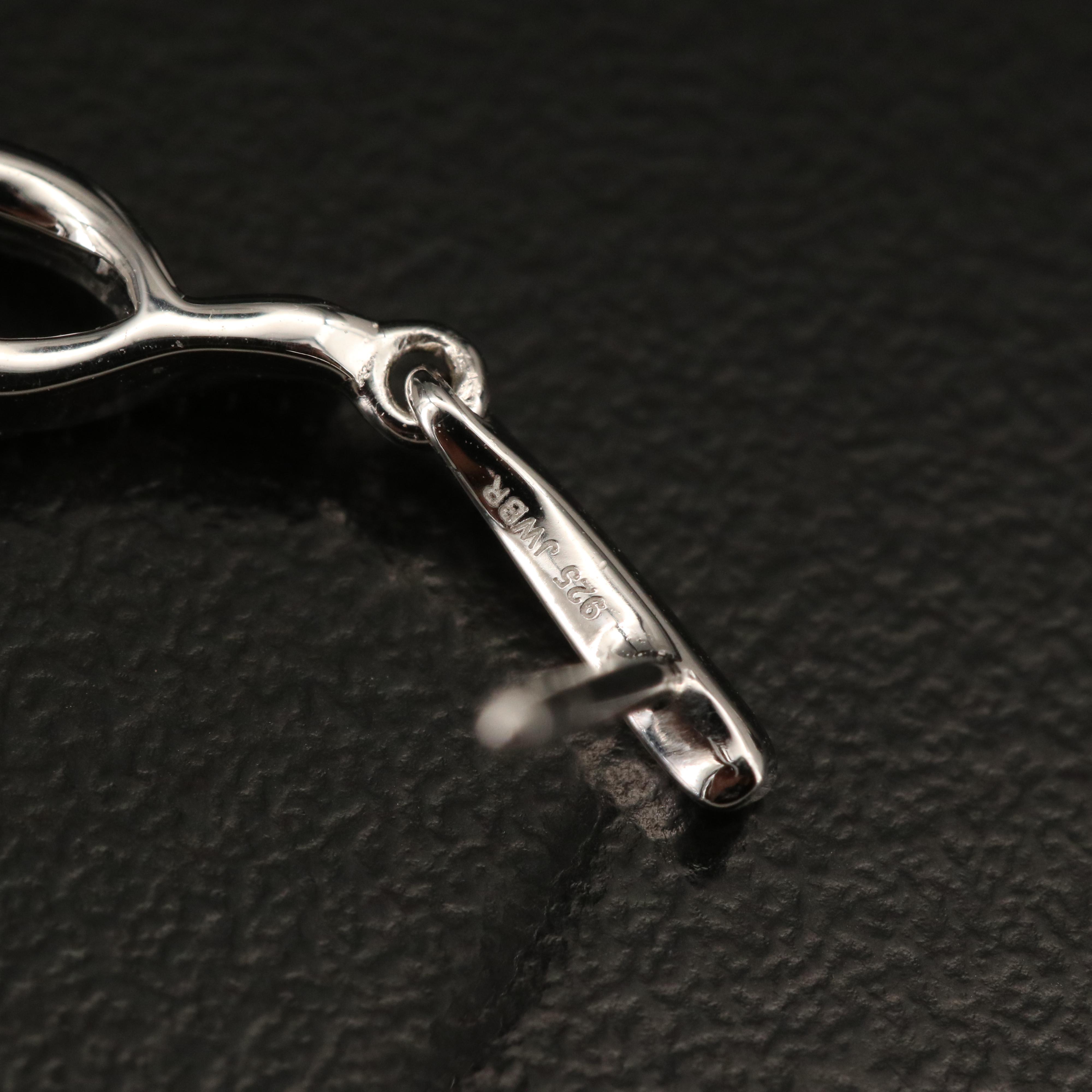 Sterling Diamond Earrings