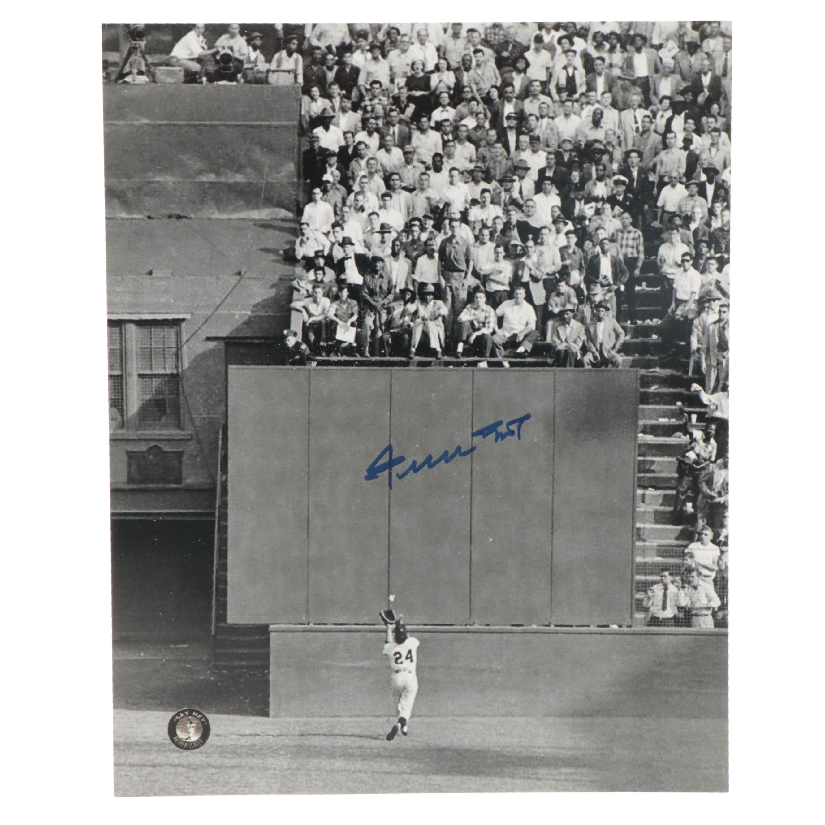 San Francisco Giants Willie Mays Signed Halftone