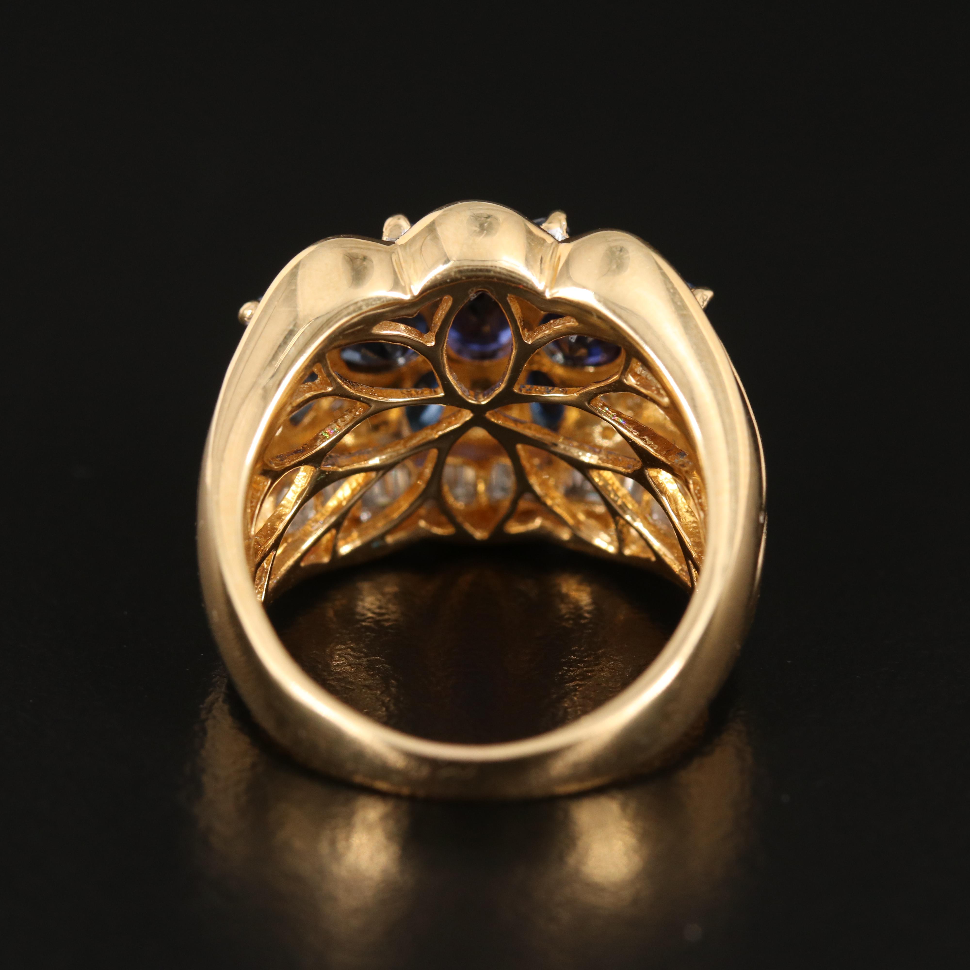 18K Sapphire and 1.00 CTW Diamond Ring