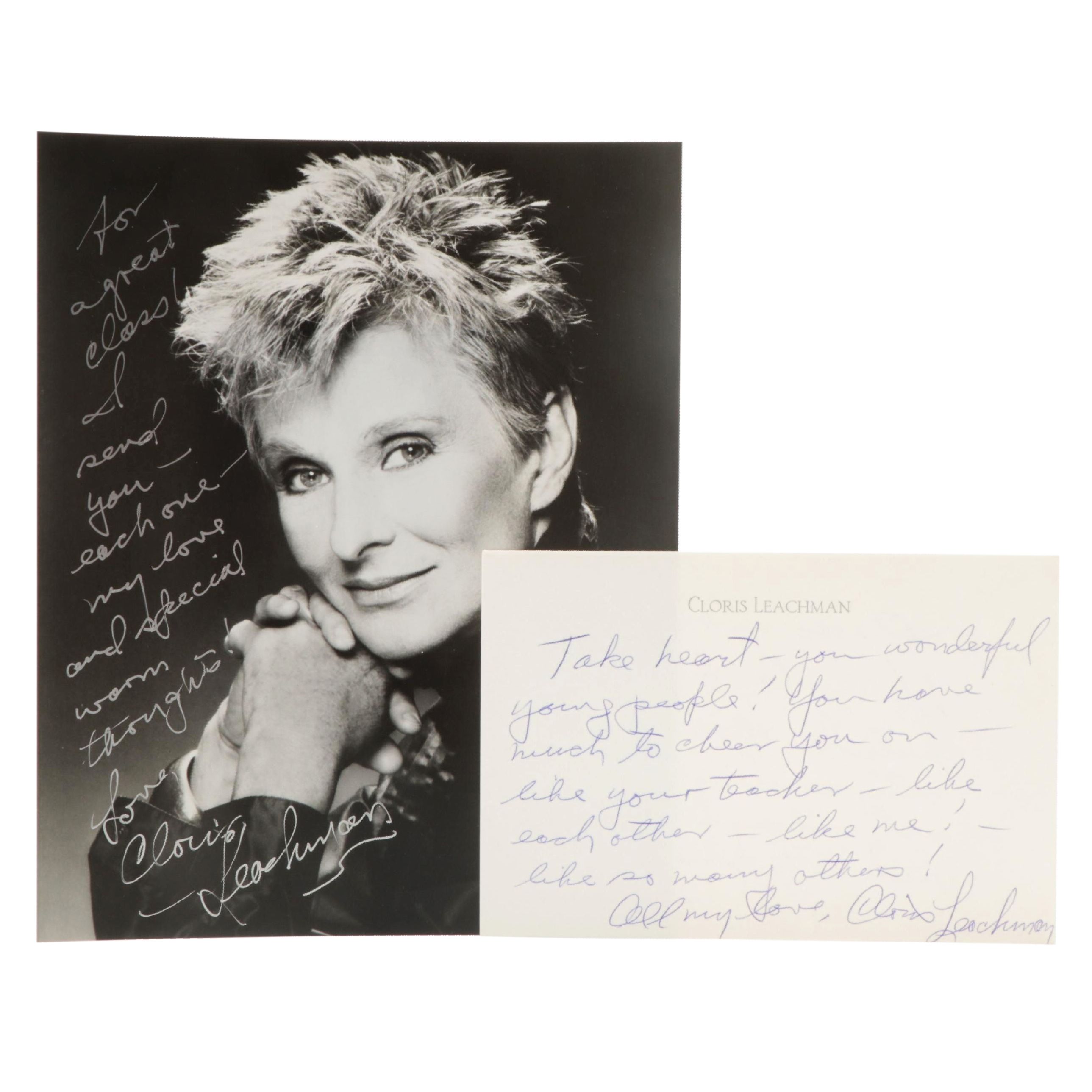 Cloris Leachman Handwritten and Signed Letter with Signed Giclée