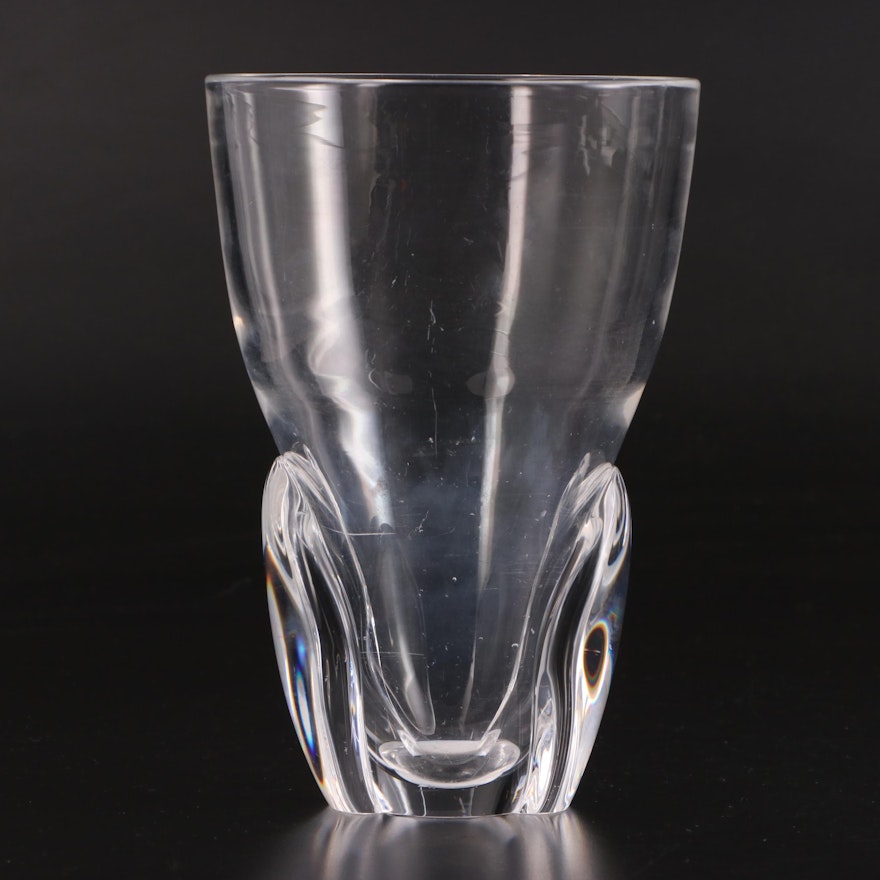 Steuben Art Glass "Leaf" Vase Designed by George Thompson, 1954