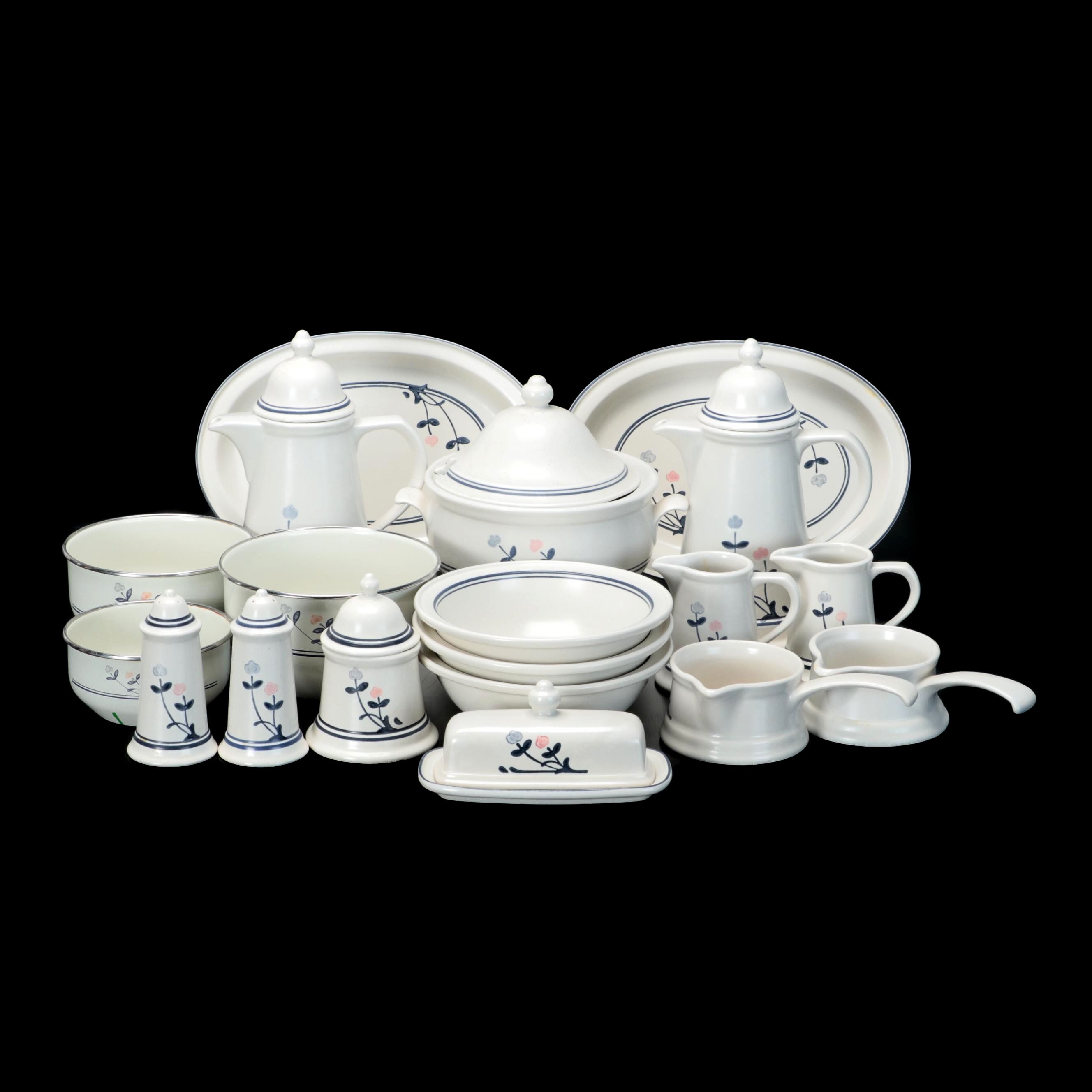 Pfaltzgraff "Windsong" Stoneware Tureen and Other Serveware