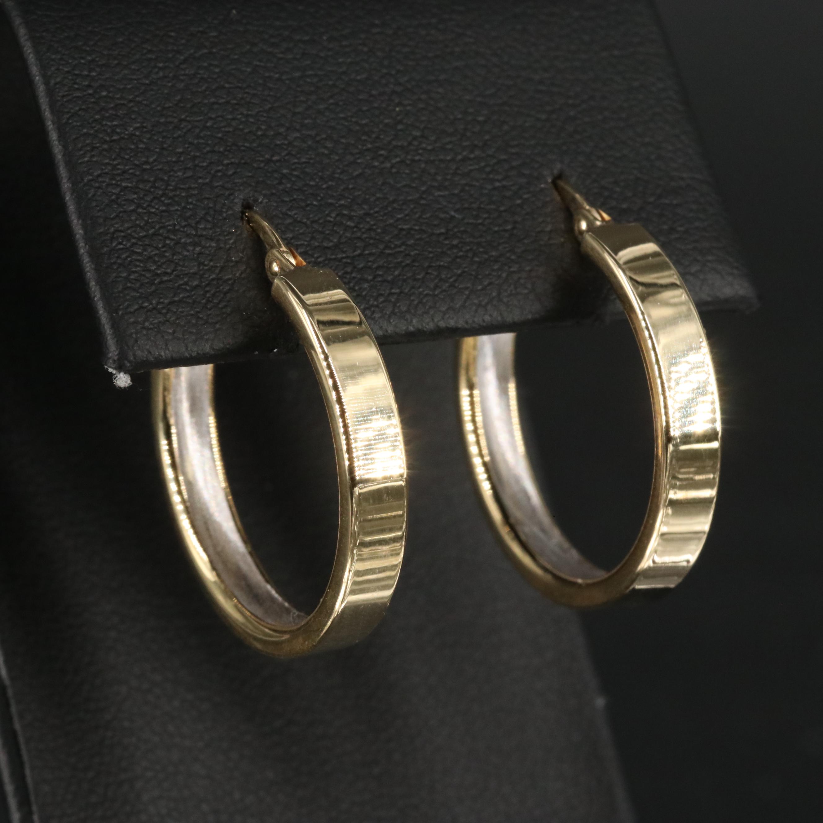14K Hoop Earrings