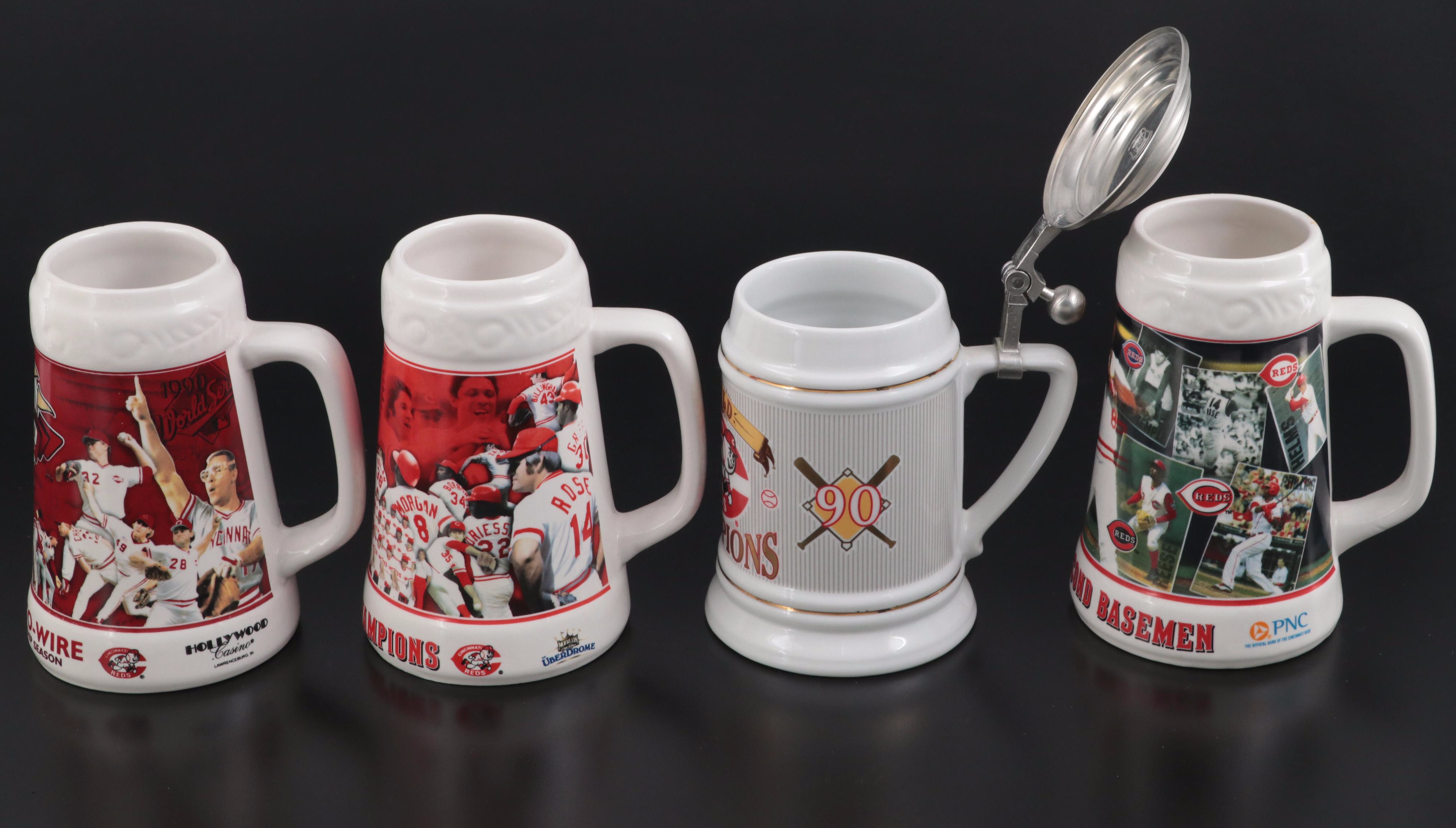 Cincinnati Reds Baseball Steins With Eric Davis Signature