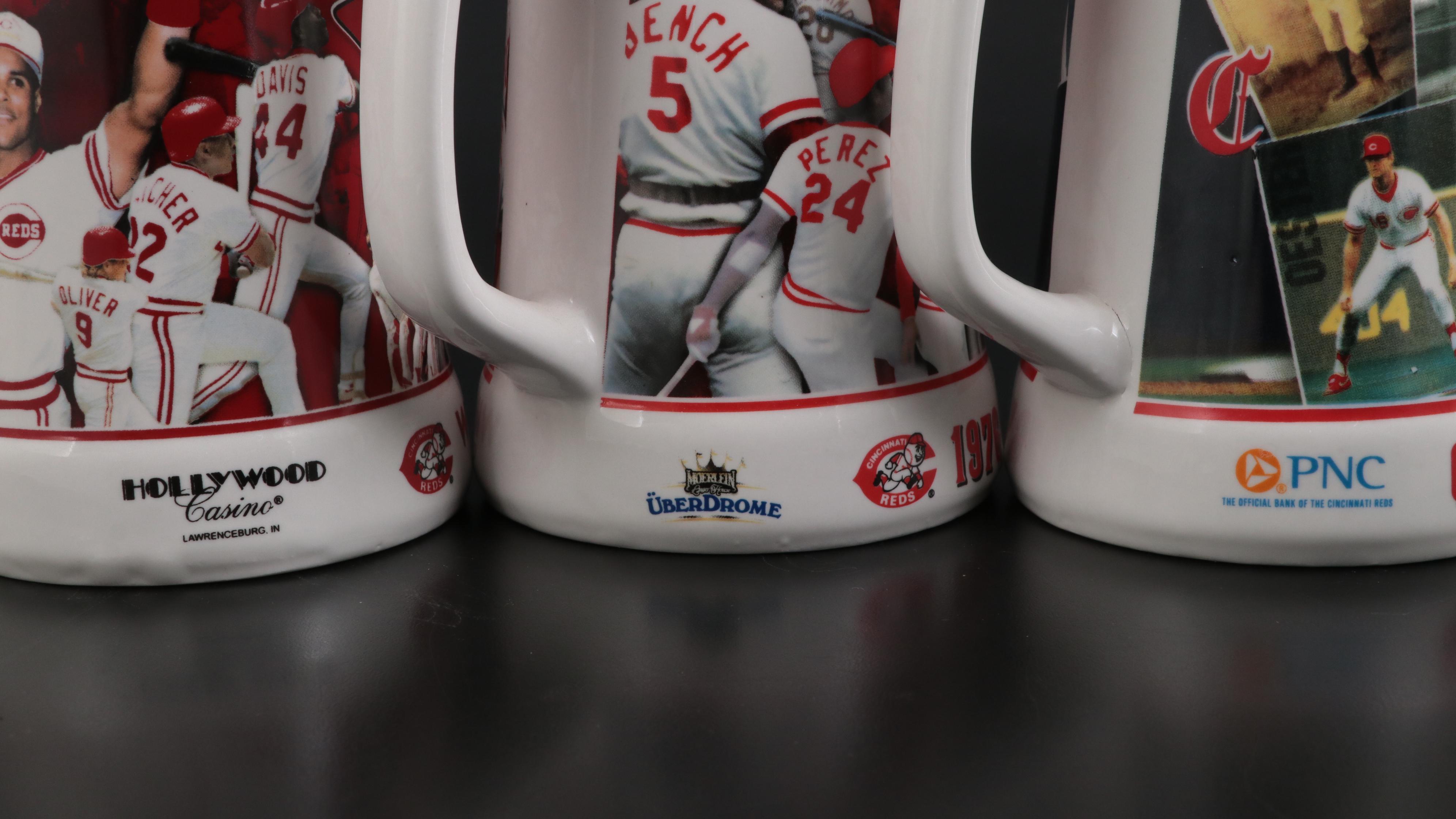 Cincinnati Reds Baseball Steins With Eric Davis Signature