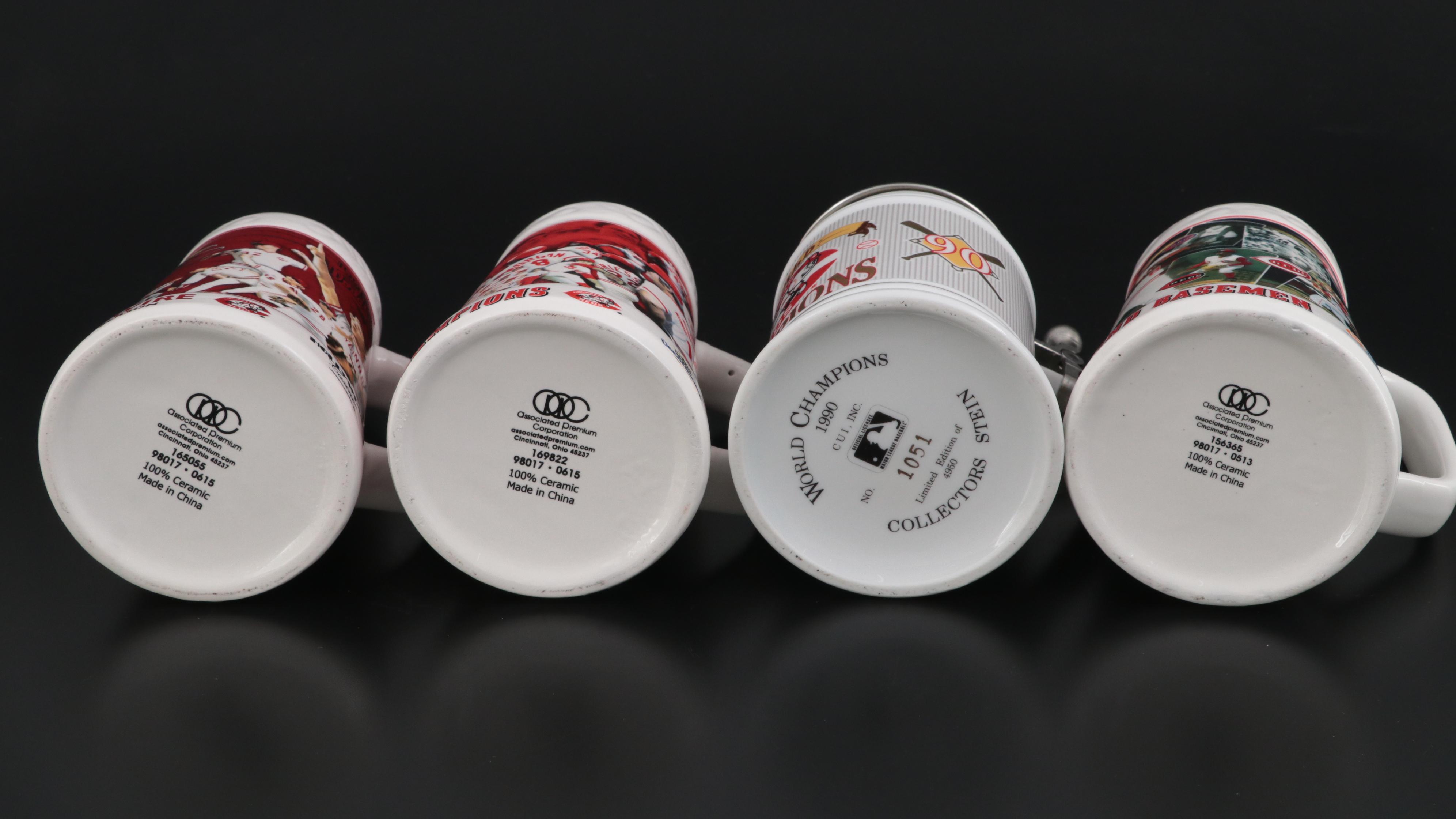 Cincinnati Reds Baseball Steins With Eric Davis Signature