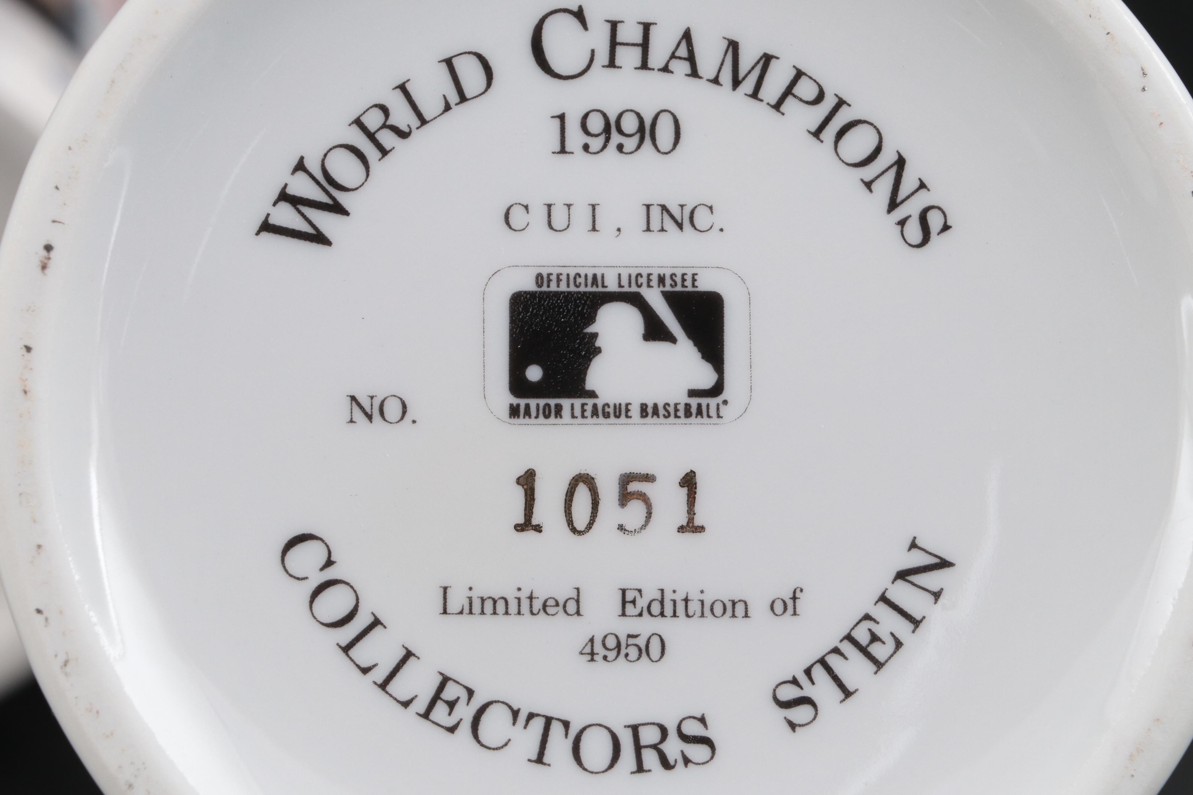 Cincinnati Reds Baseball Steins With Eric Davis Signature