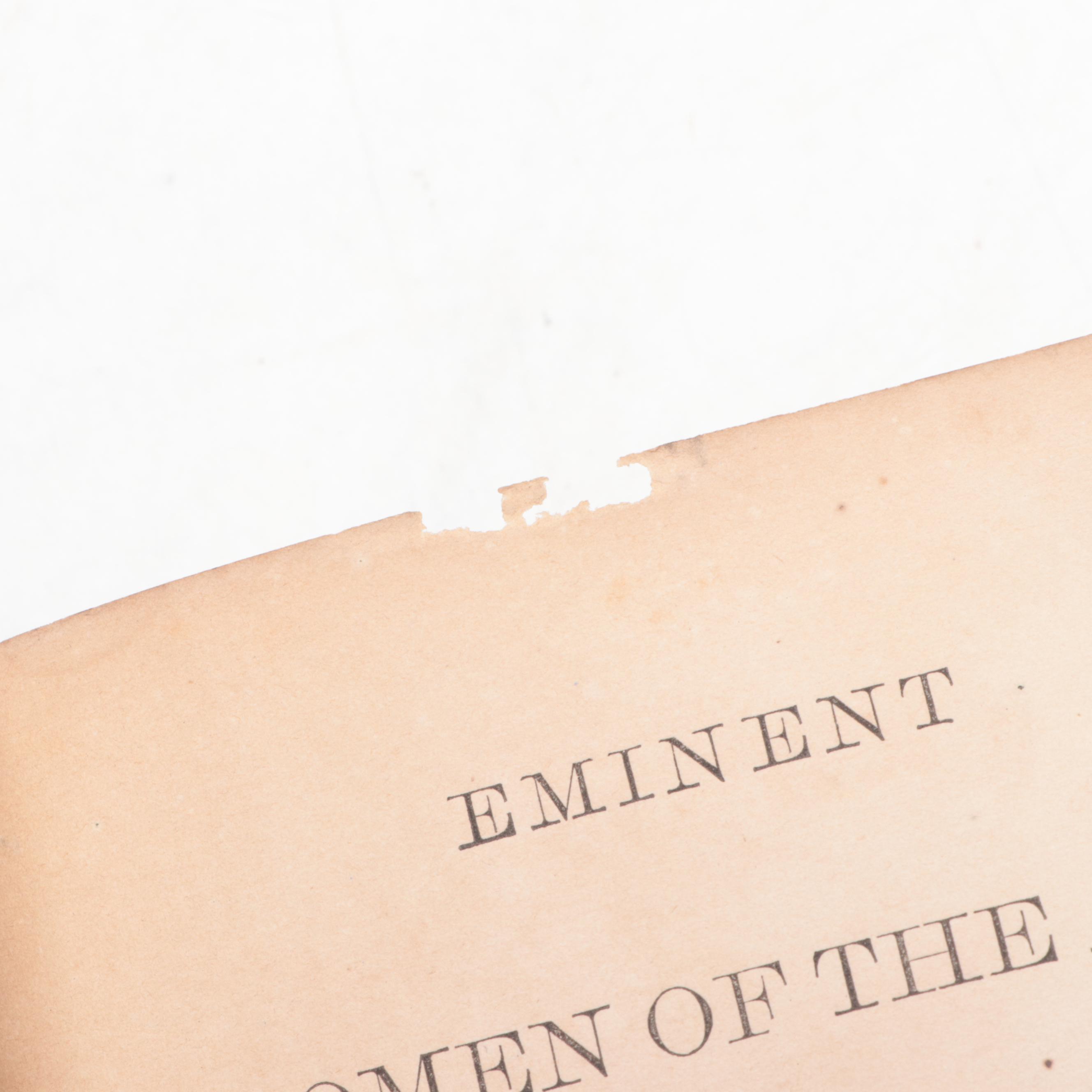 Illustrated "Eminent Women of the Age" by James Parton, 1868