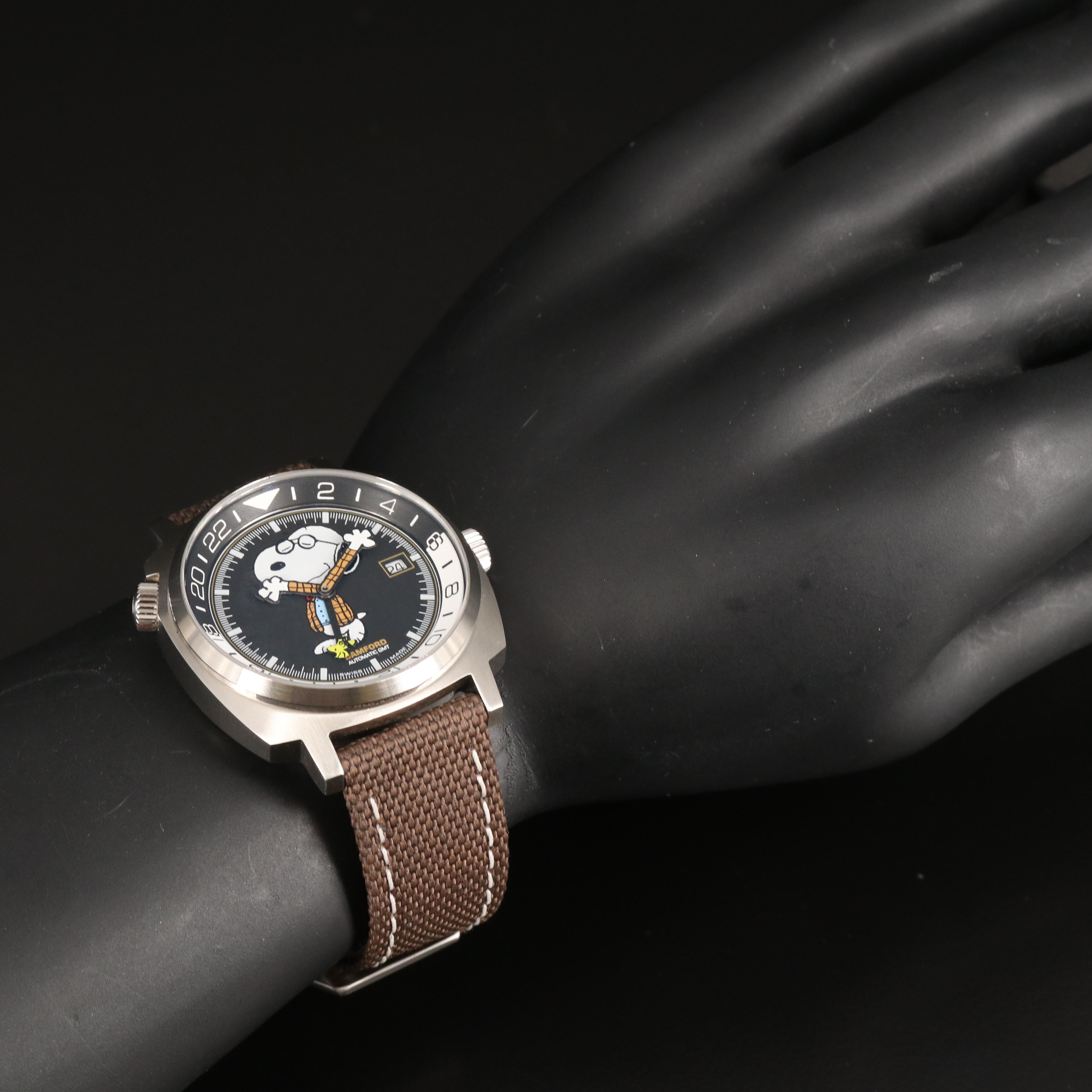 Bamford X Hodinkee "Joe Preppy" Snoopy GMT Watch