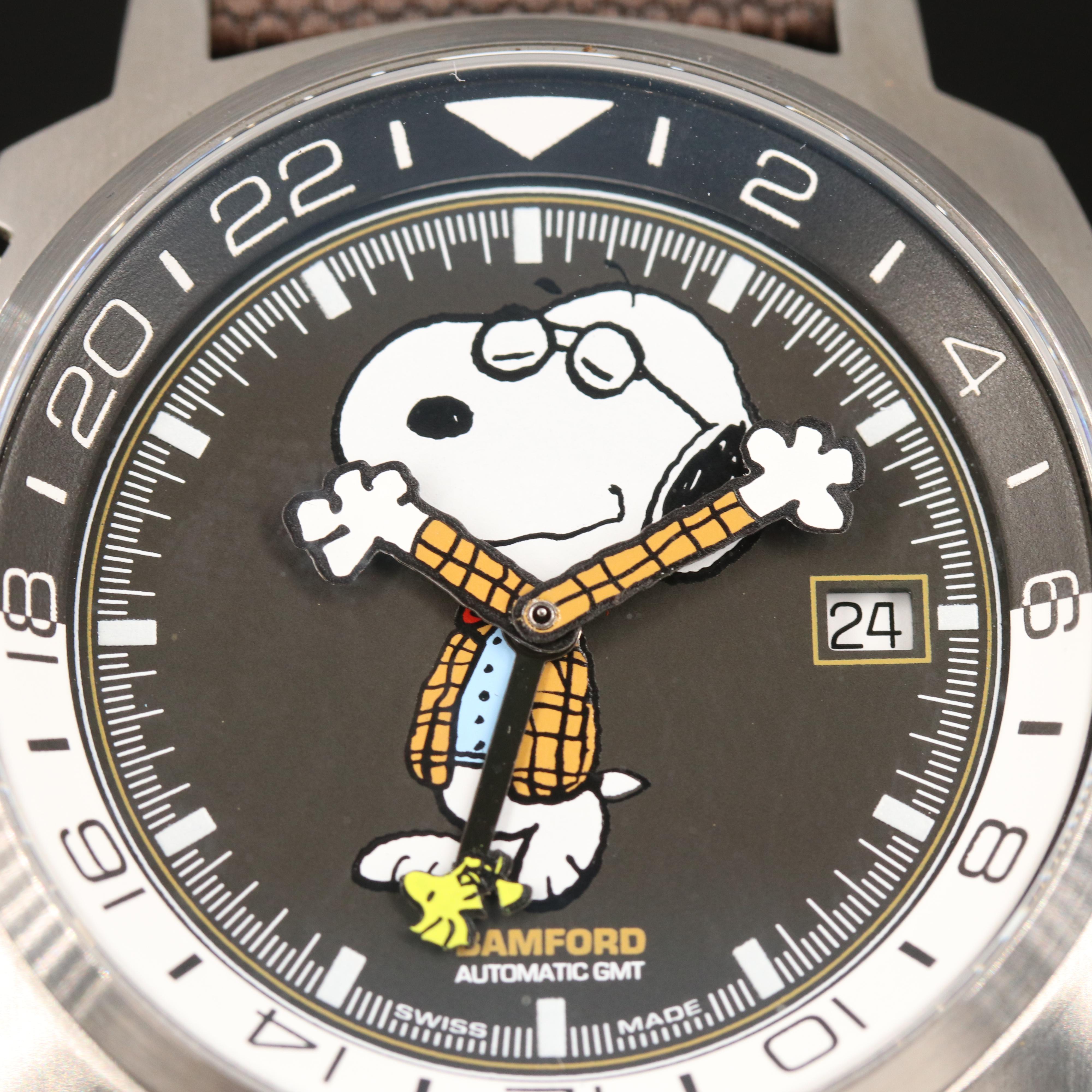 Bamford X Hodinkee "Joe Preppy" Snoopy GMT Watch