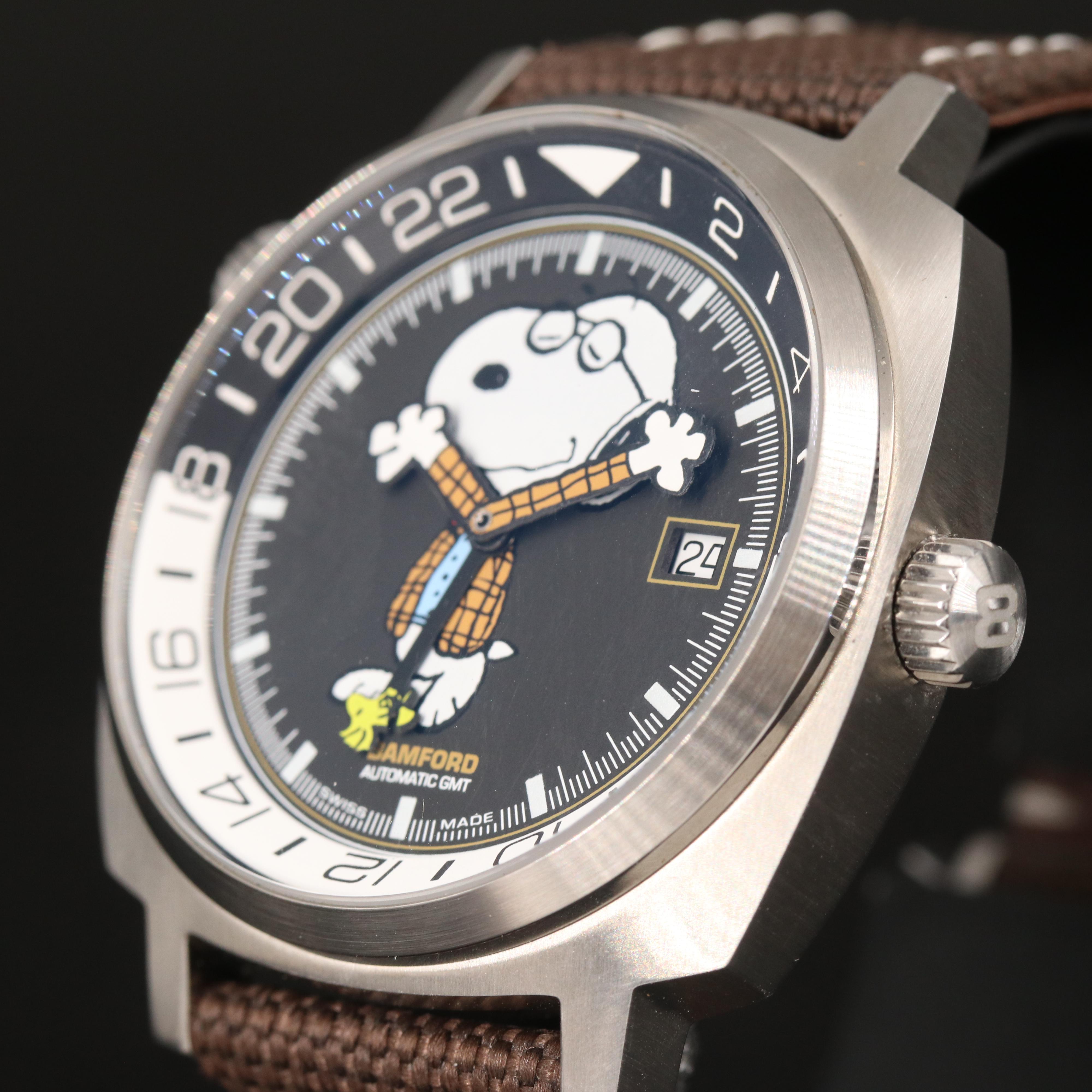 Bamford X Hodinkee "Joe Preppy" Snoopy GMT Watch