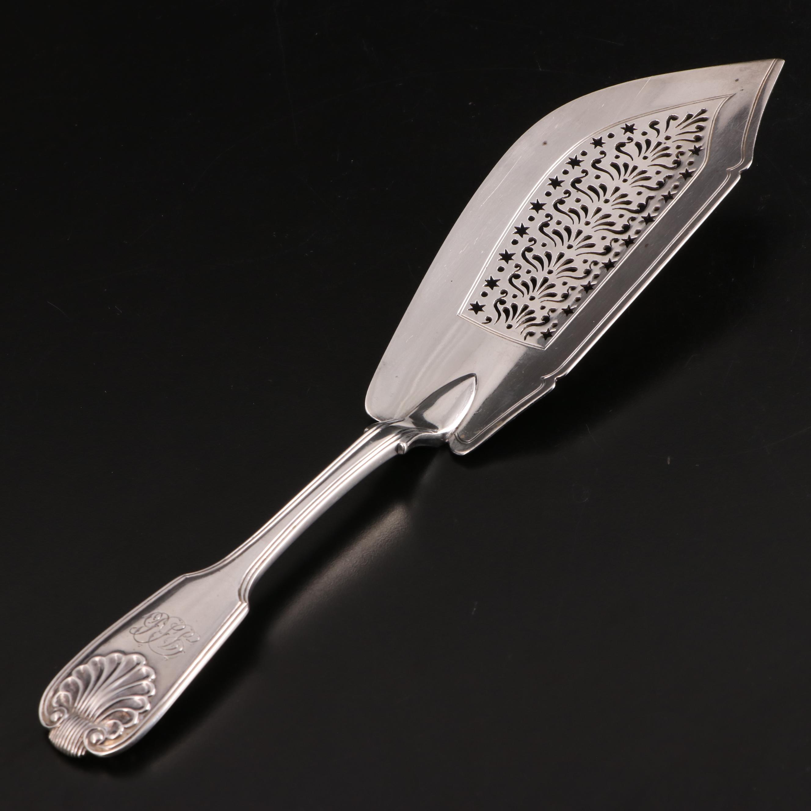 William Chawner II Georgian Sterling Silver Fish Knife, 1824