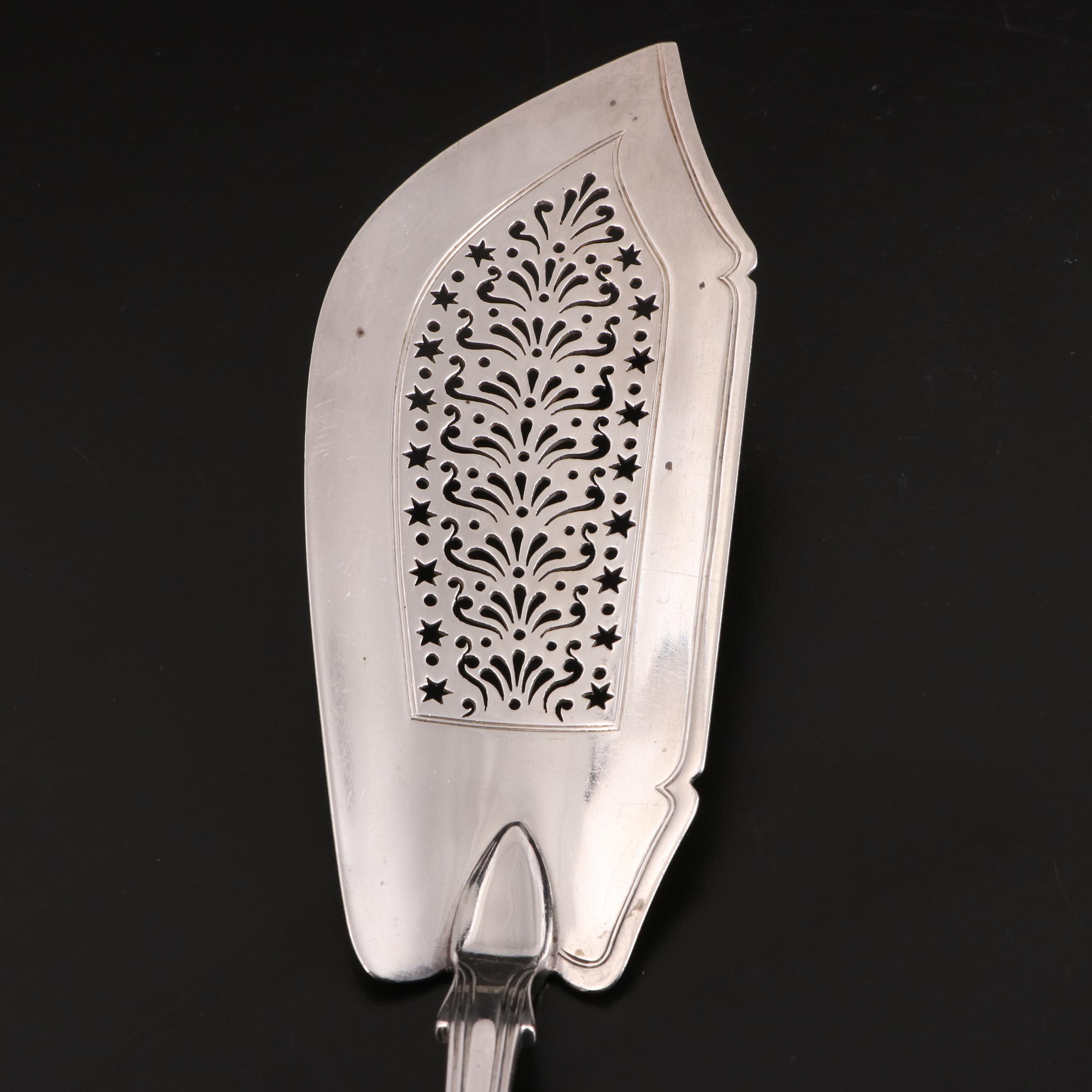 William Chawner II Georgian Sterling Silver Fish Knife, 1824