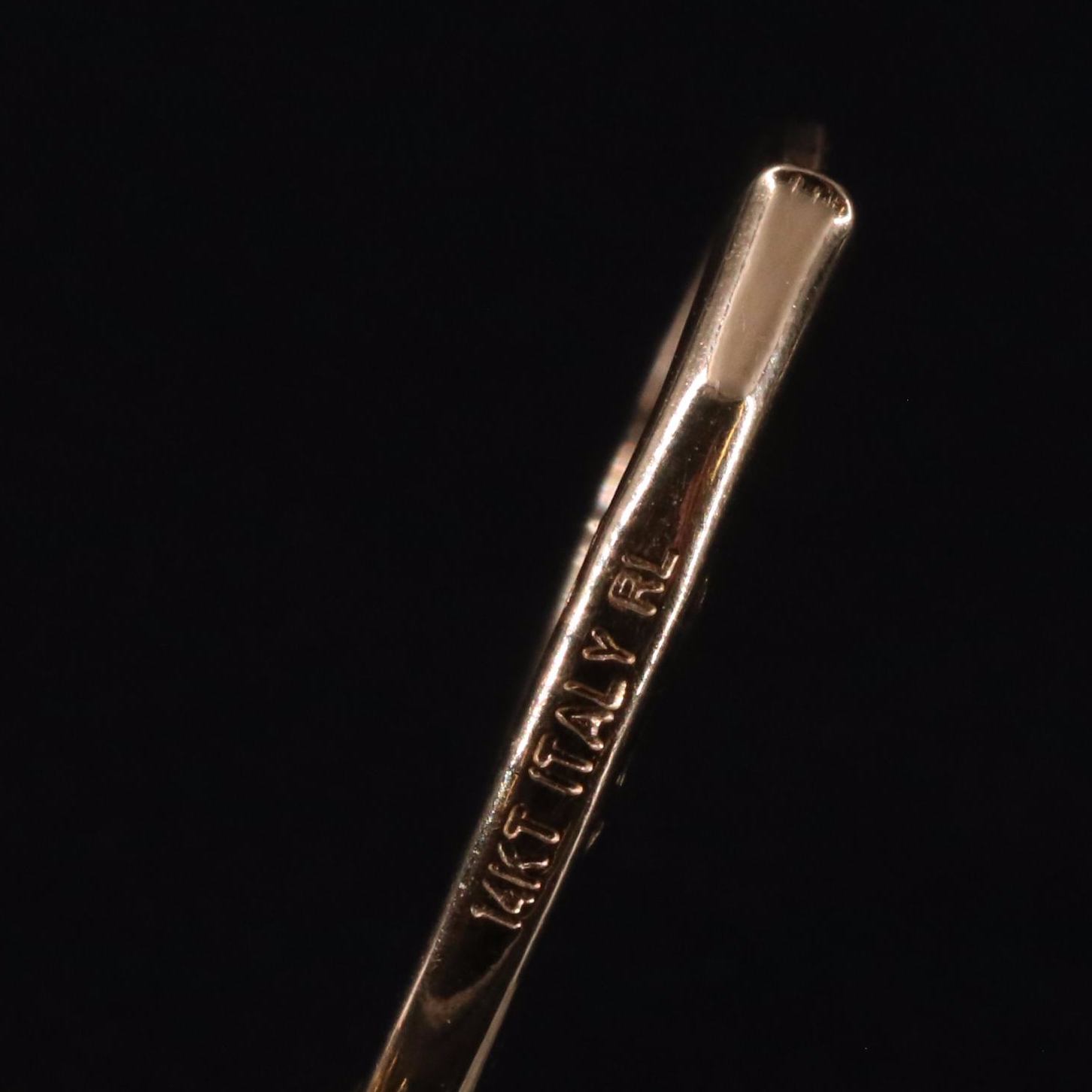 14K Twisted Dangle Earrings