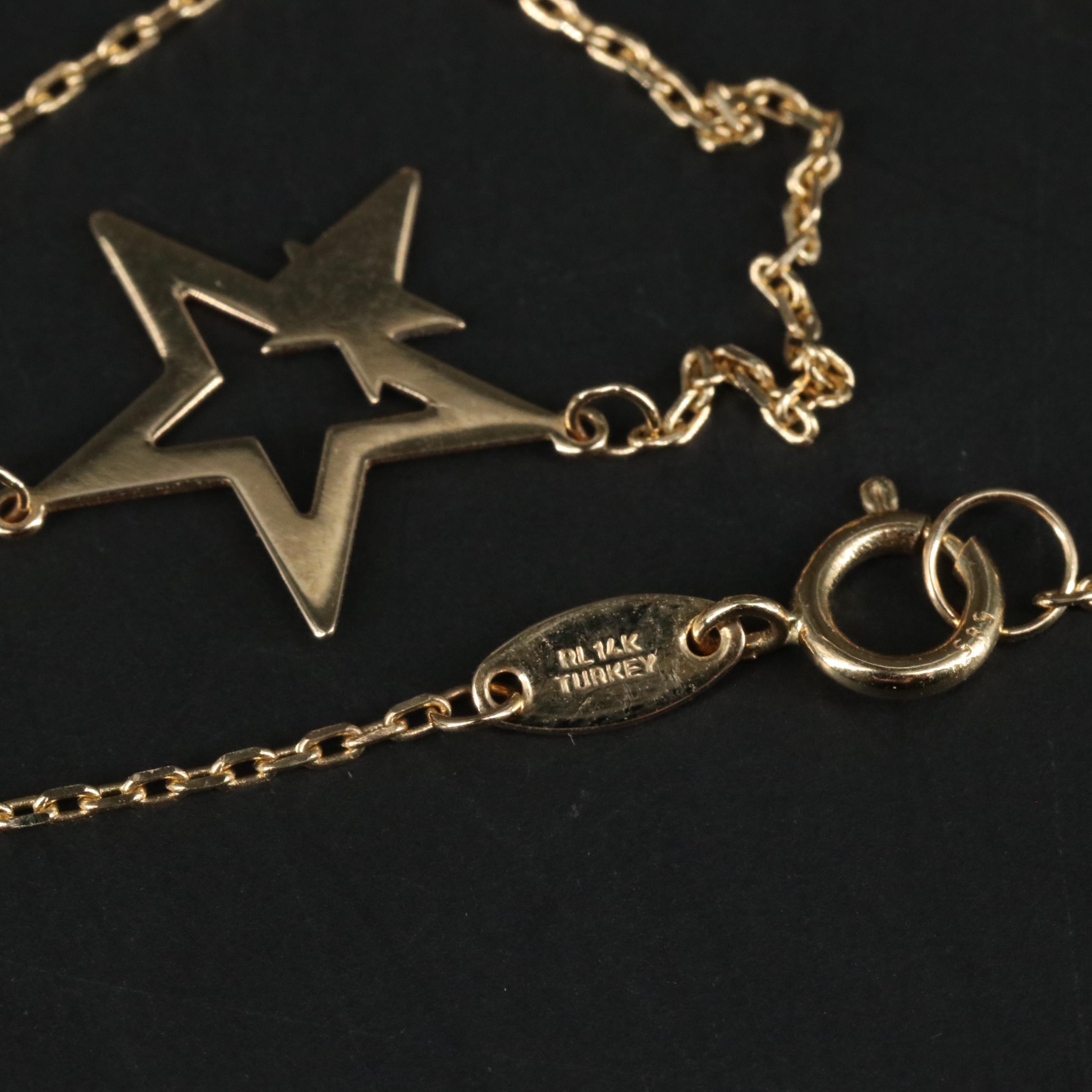 14K Pendant Star Necklace