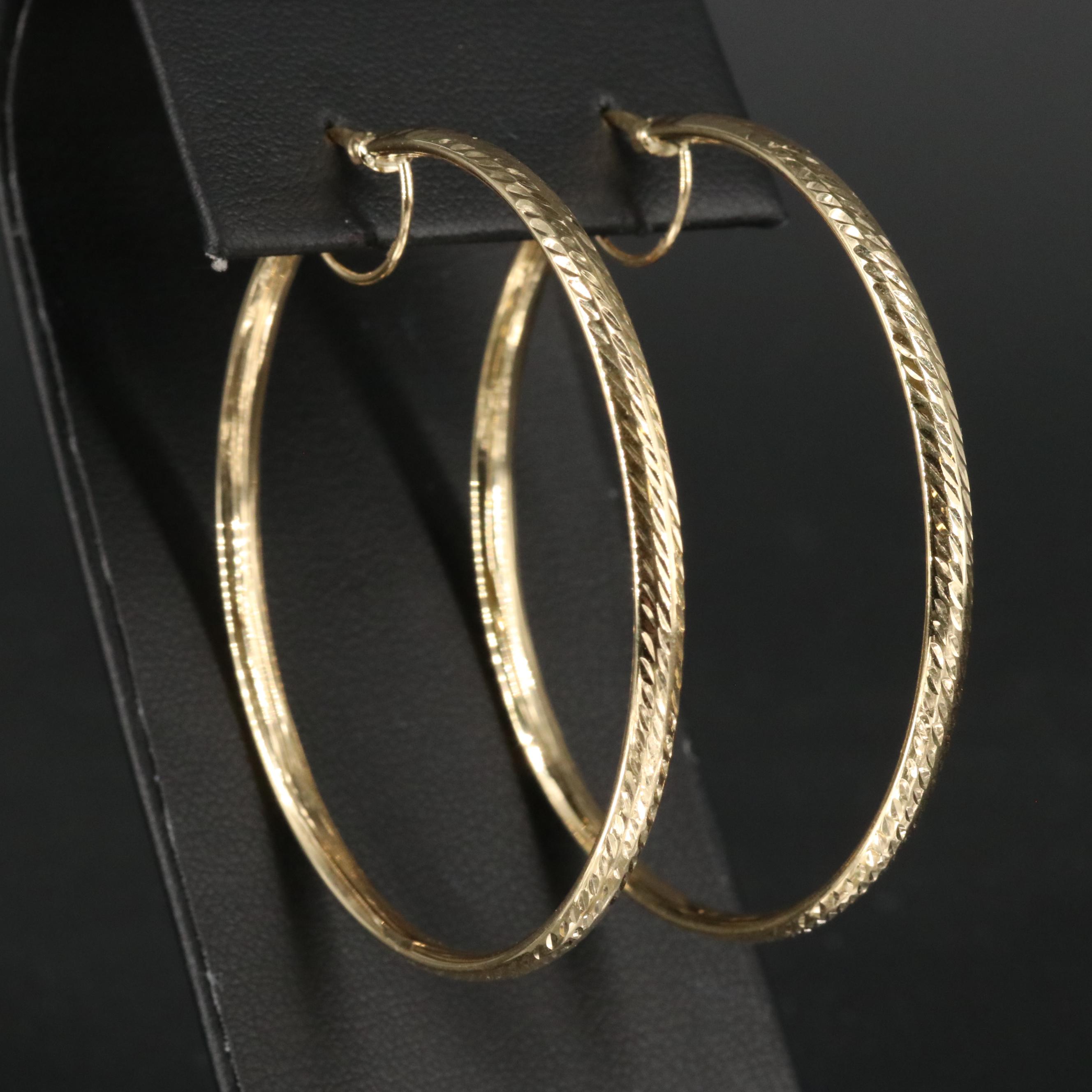 14K Hoop Earrings