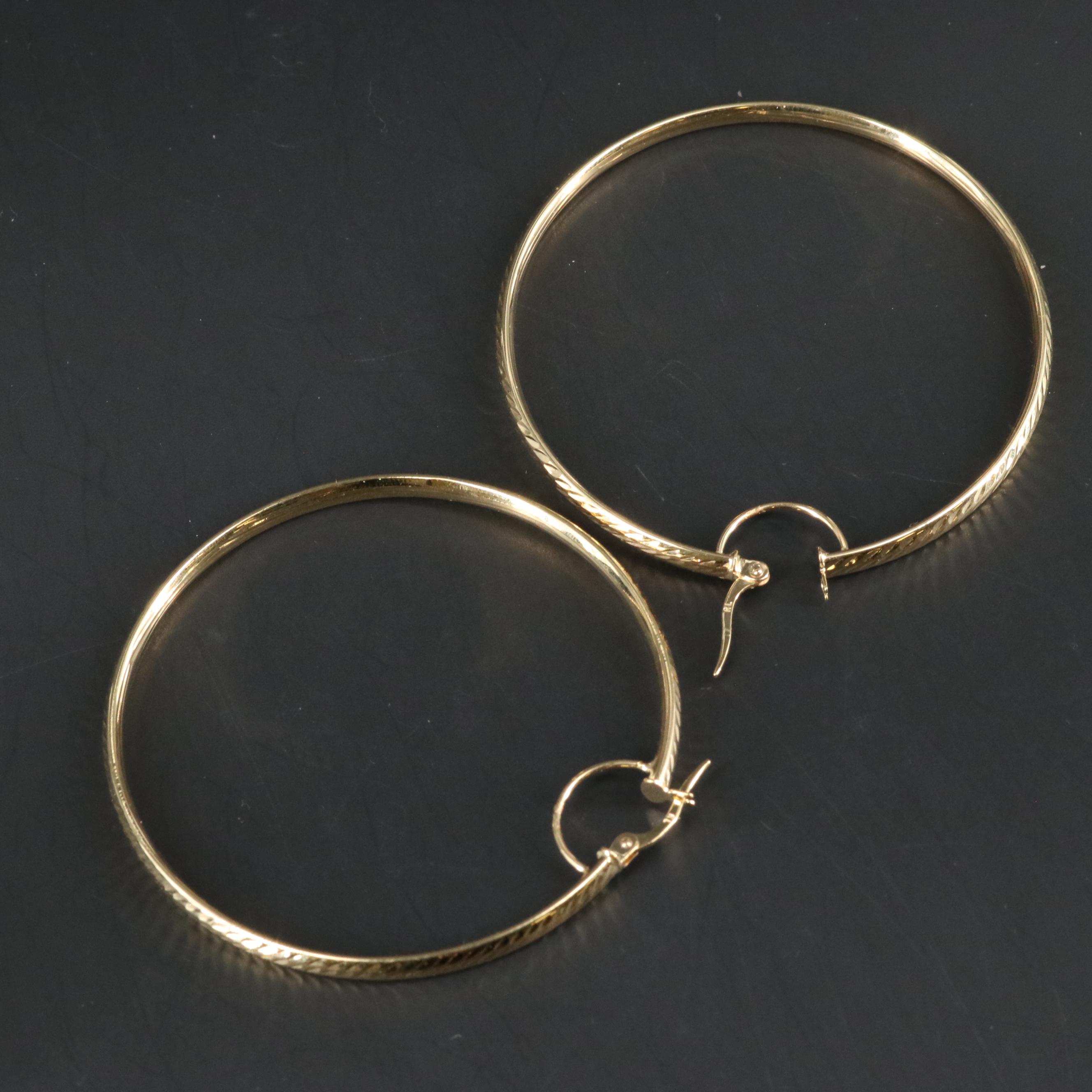 14K Hoop Earrings