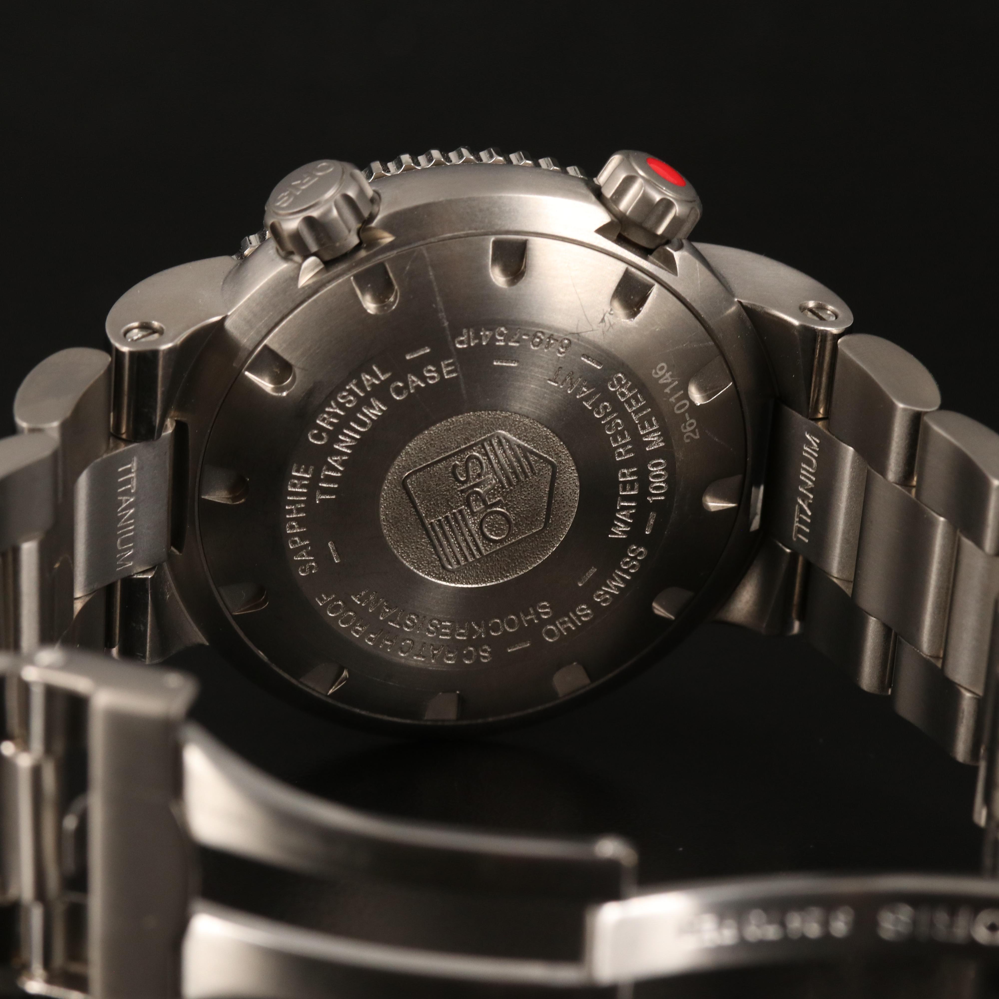 Oris TT1 Professional Titanium Regulator Dial Watch