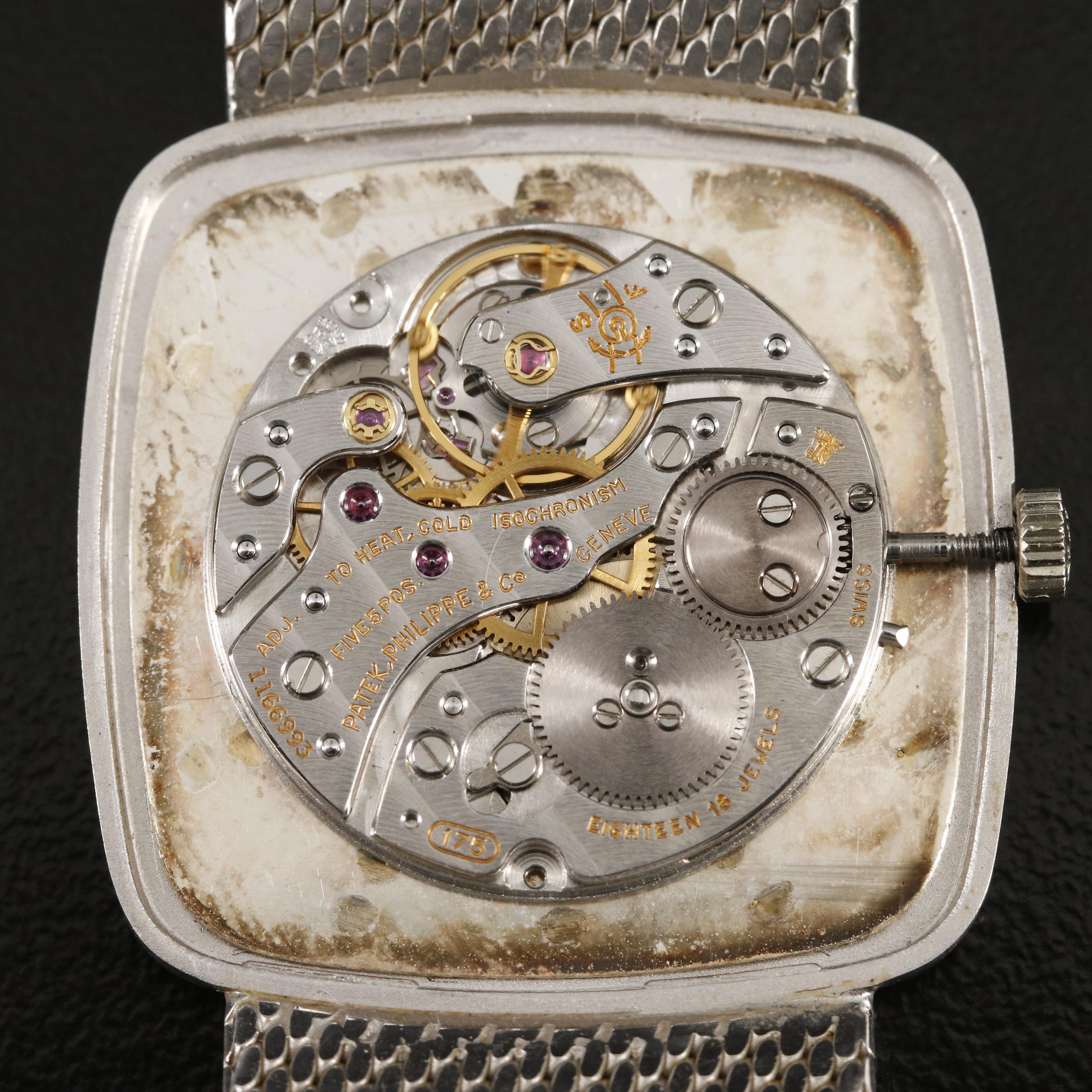 18K Patek Philippe Ellipse Stem Wind Watch