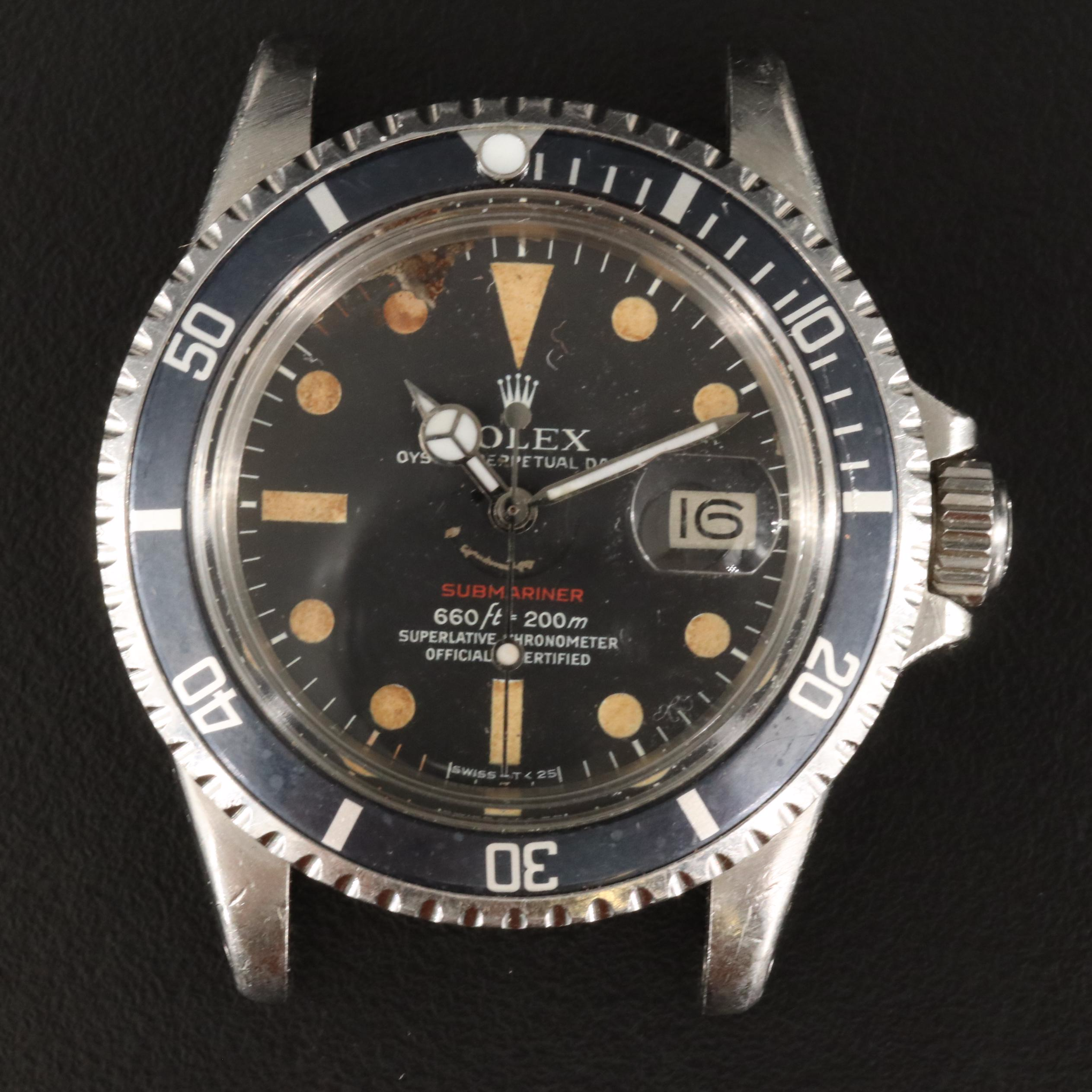 1971 Rolex Submariner Model 1680 Watch