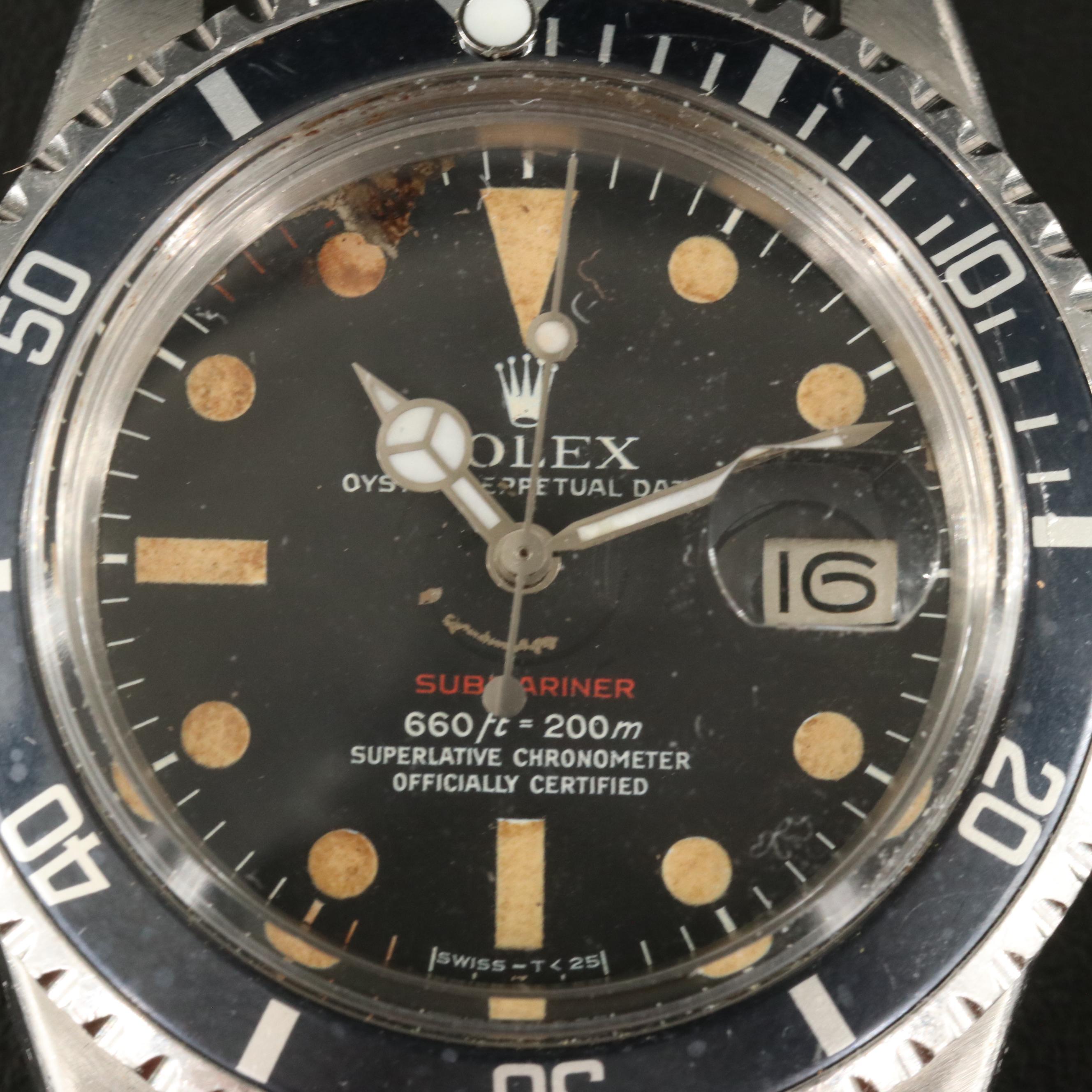 1971 Rolex Submariner Model 1680 Watch