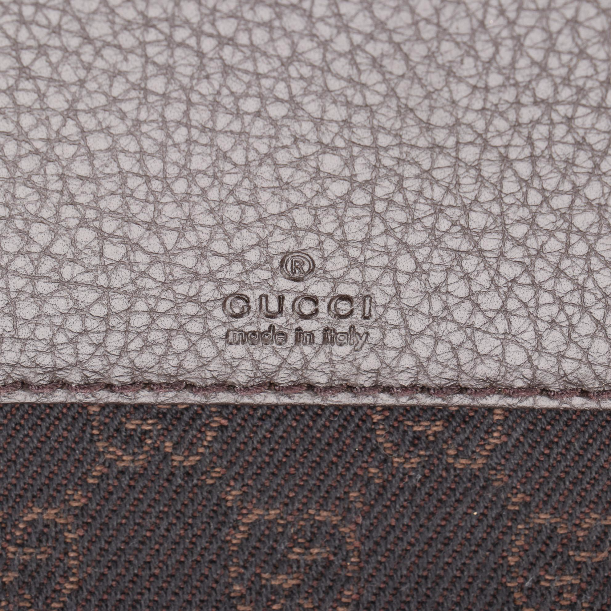 Gucci Tote Bag in GG Denim and Leather Trim