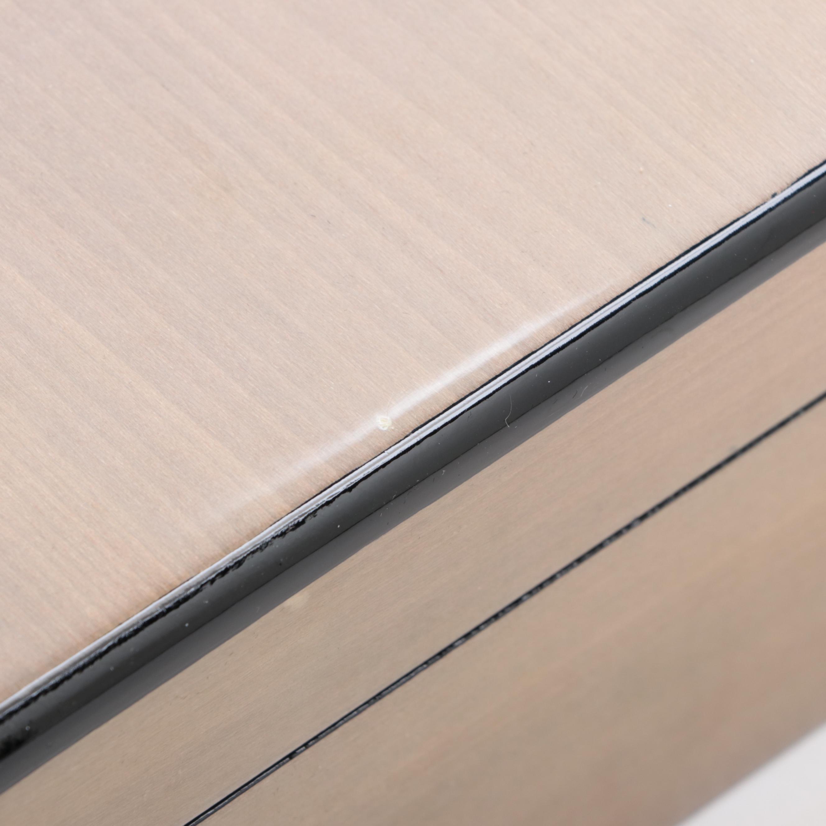 High Gloss Burl and Oak Finish Watch Cases