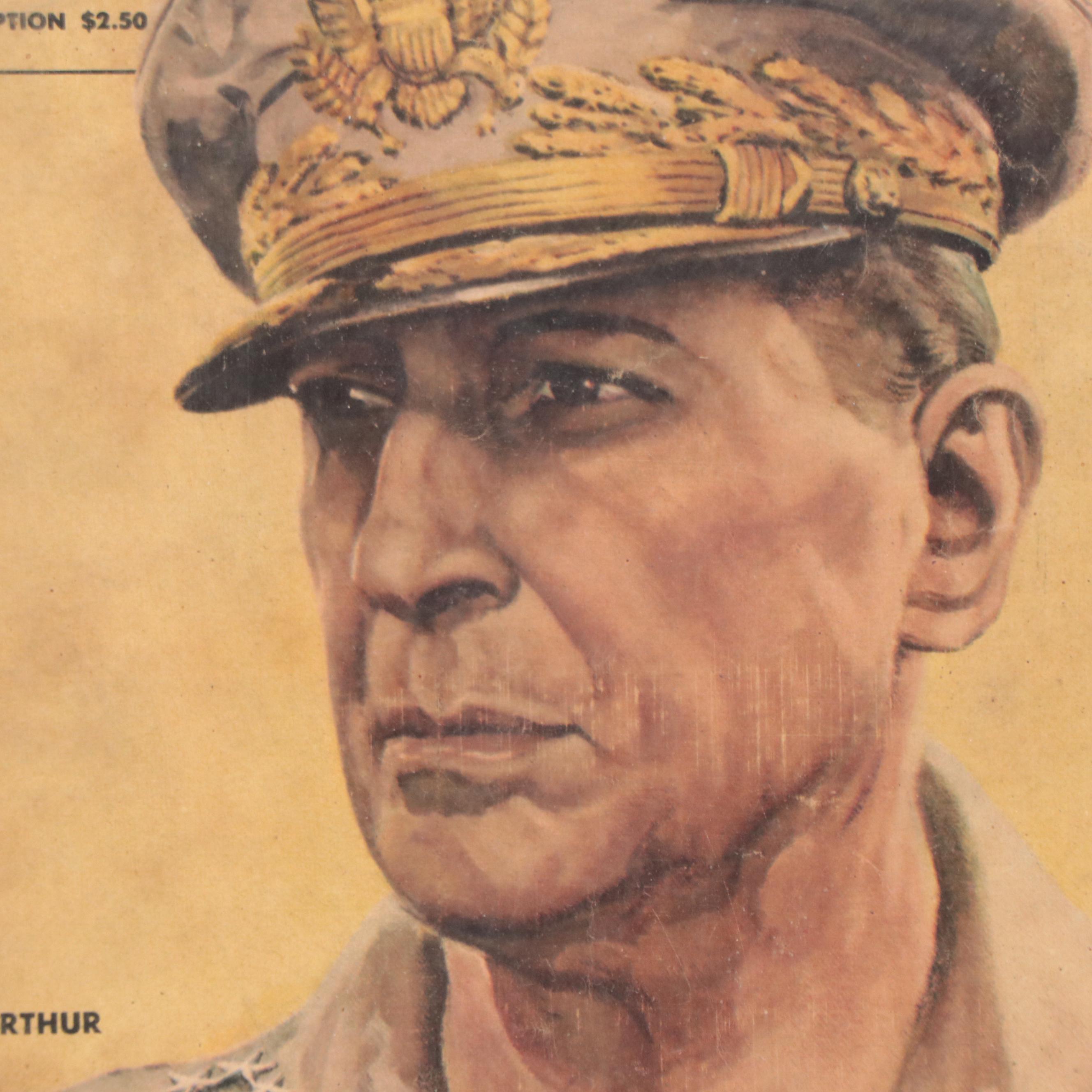 Look Magazine Offset Lithograph Propaganda Cover Page, 1945