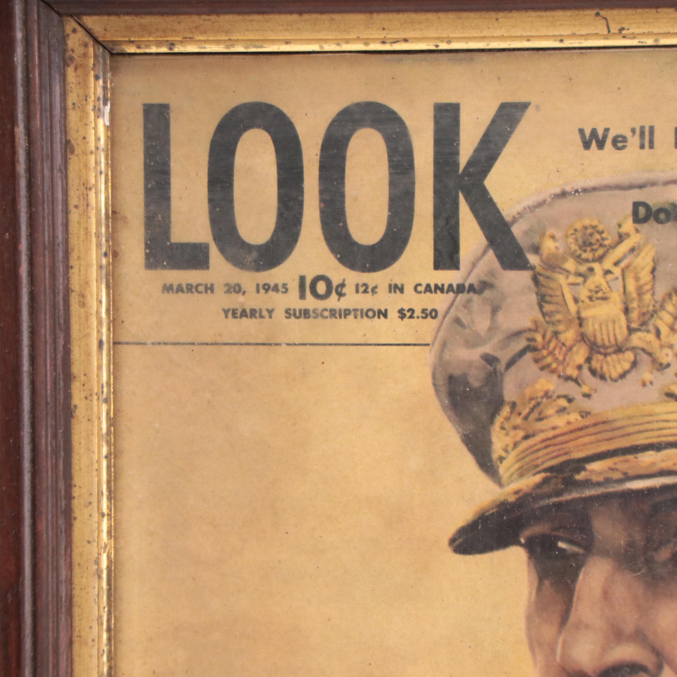 Look Magazine Offset Lithograph Propaganda Cover Page, 1945