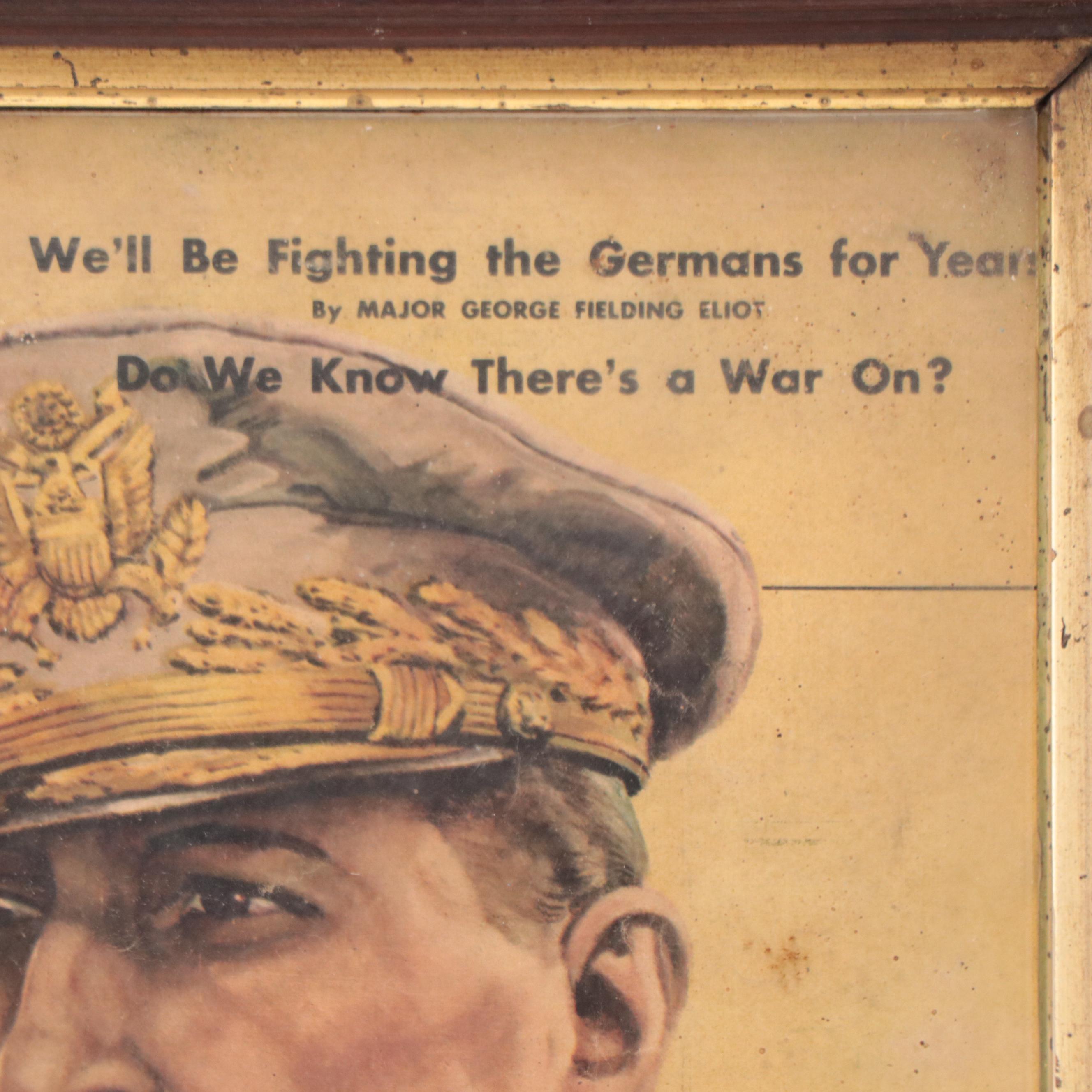 Look Magazine Offset Lithograph Propaganda Cover Page, 1945