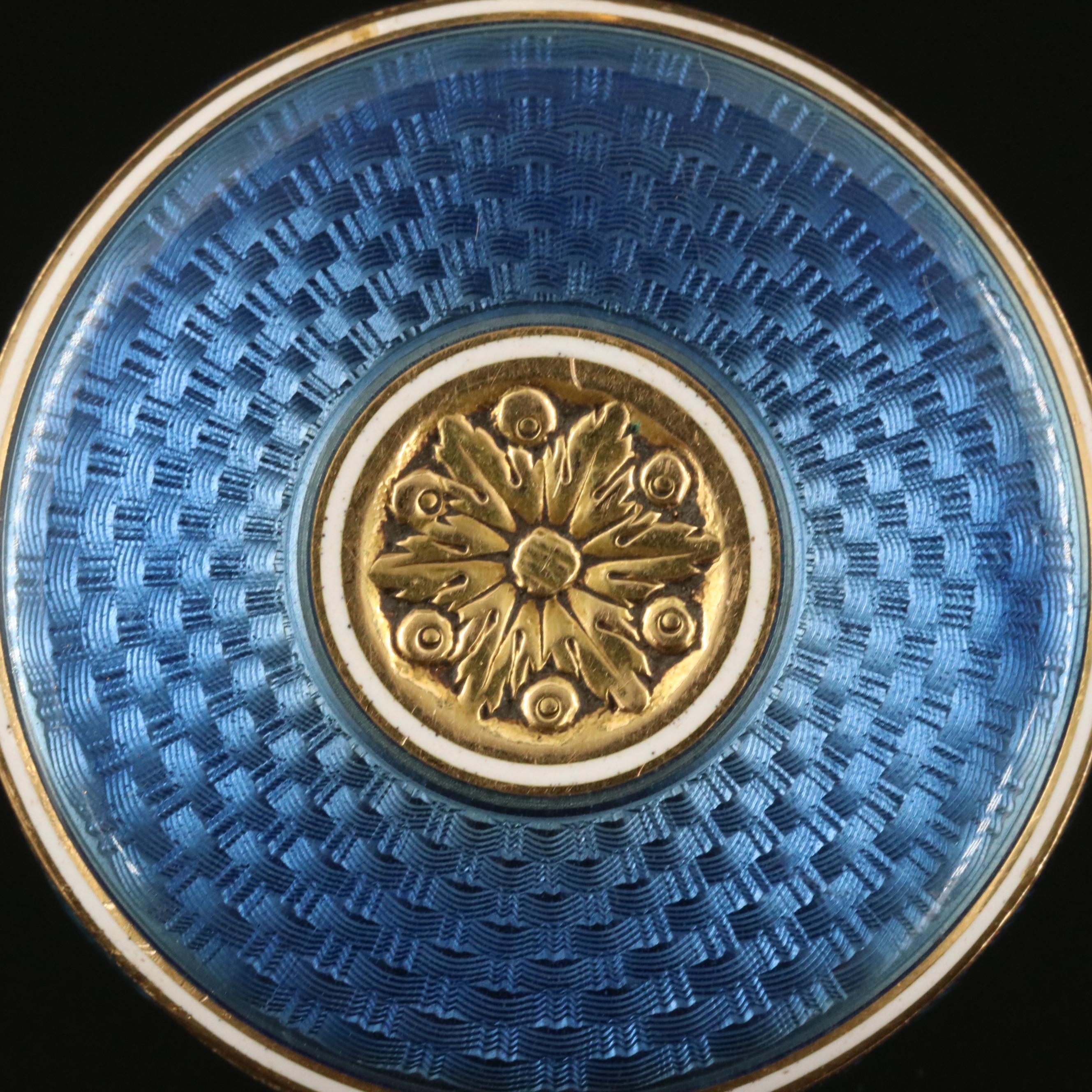 Verger 18K and Enamel Vintage Pendant Watch