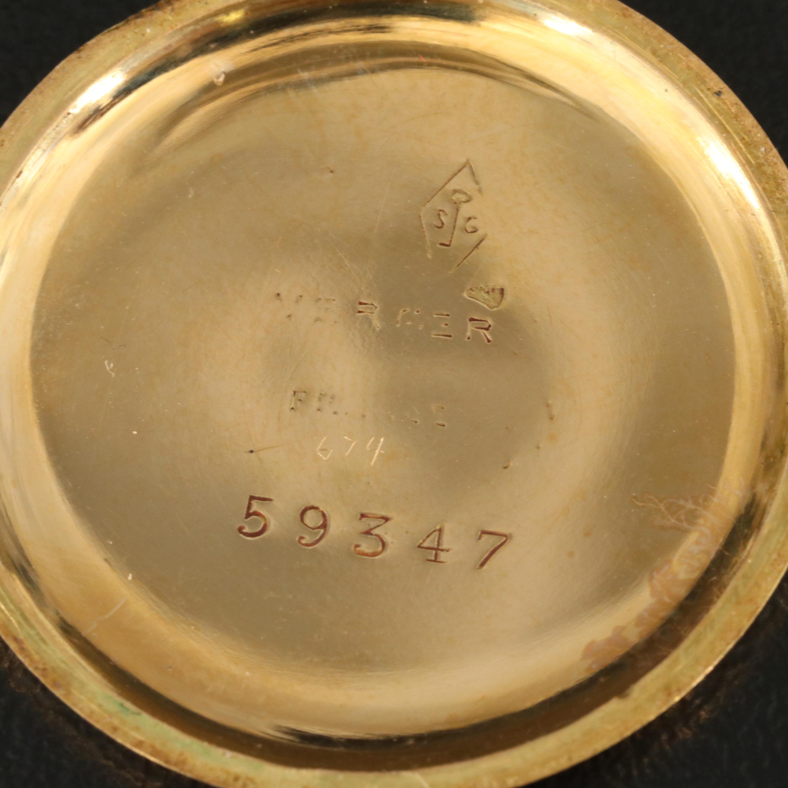 Verger 18K and Enamel Vintage Pendant Watch