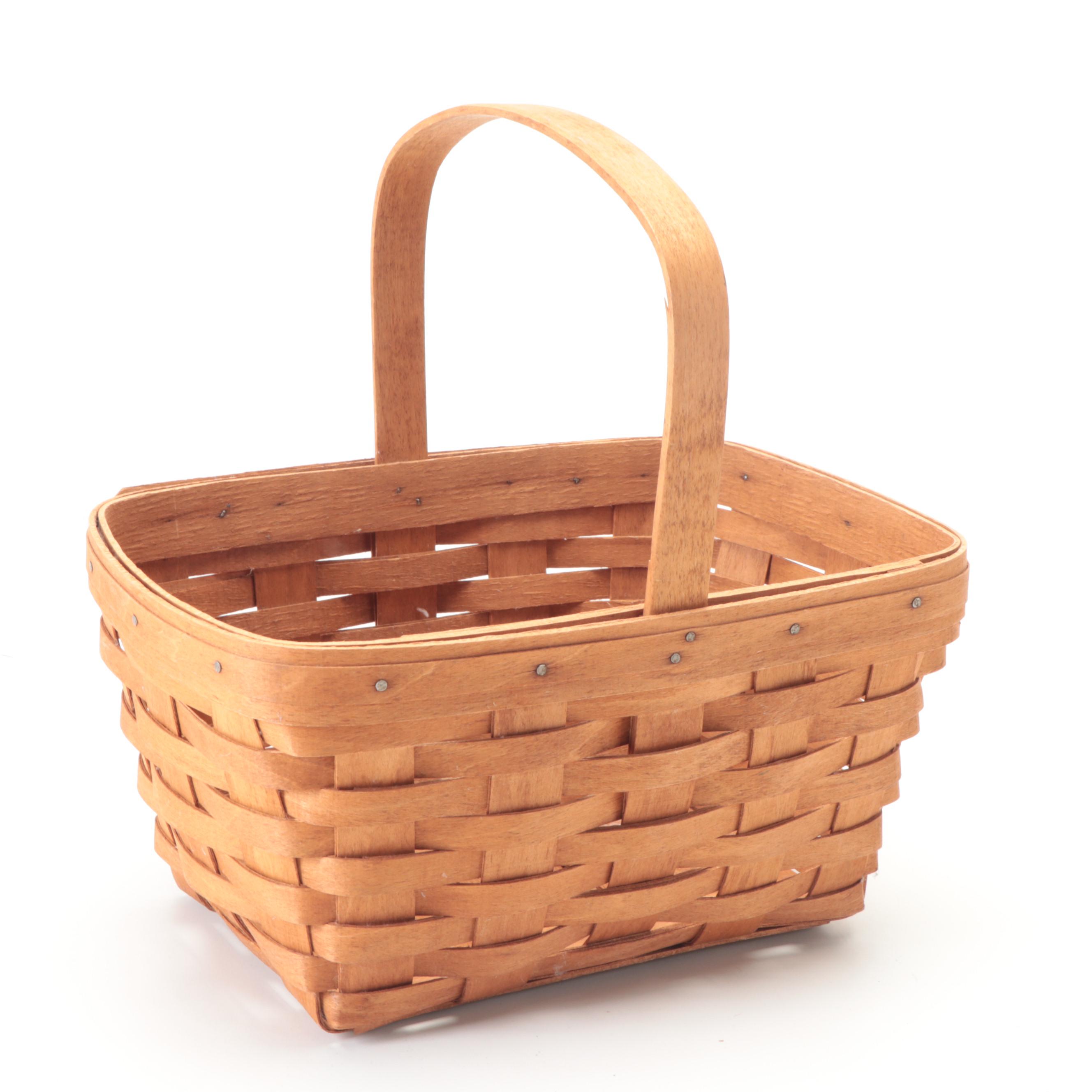 Royce Craft, Longaberger, and American Traditions Handwoven Plaited Baskets