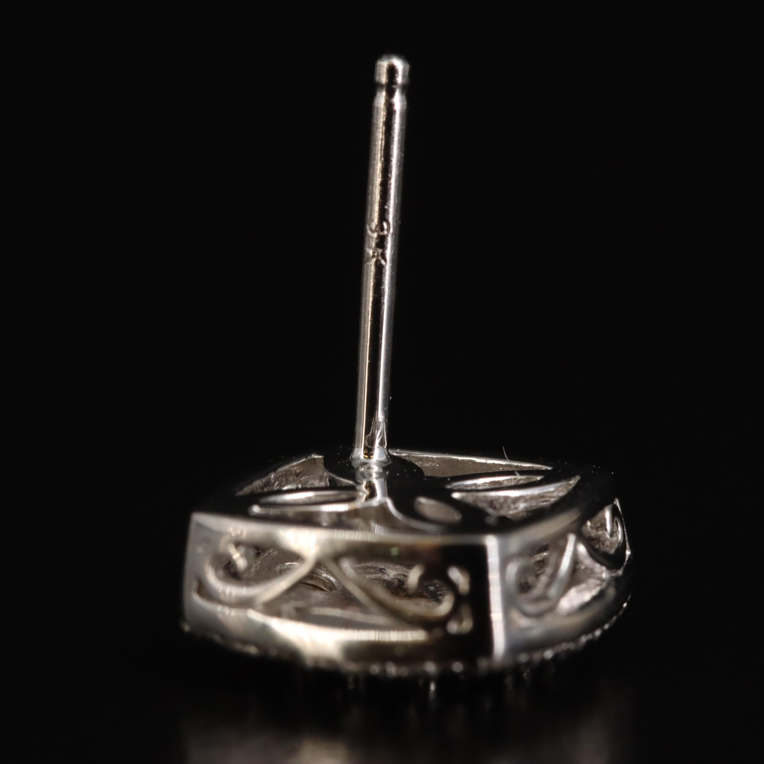 Sterling Diamond Earrings