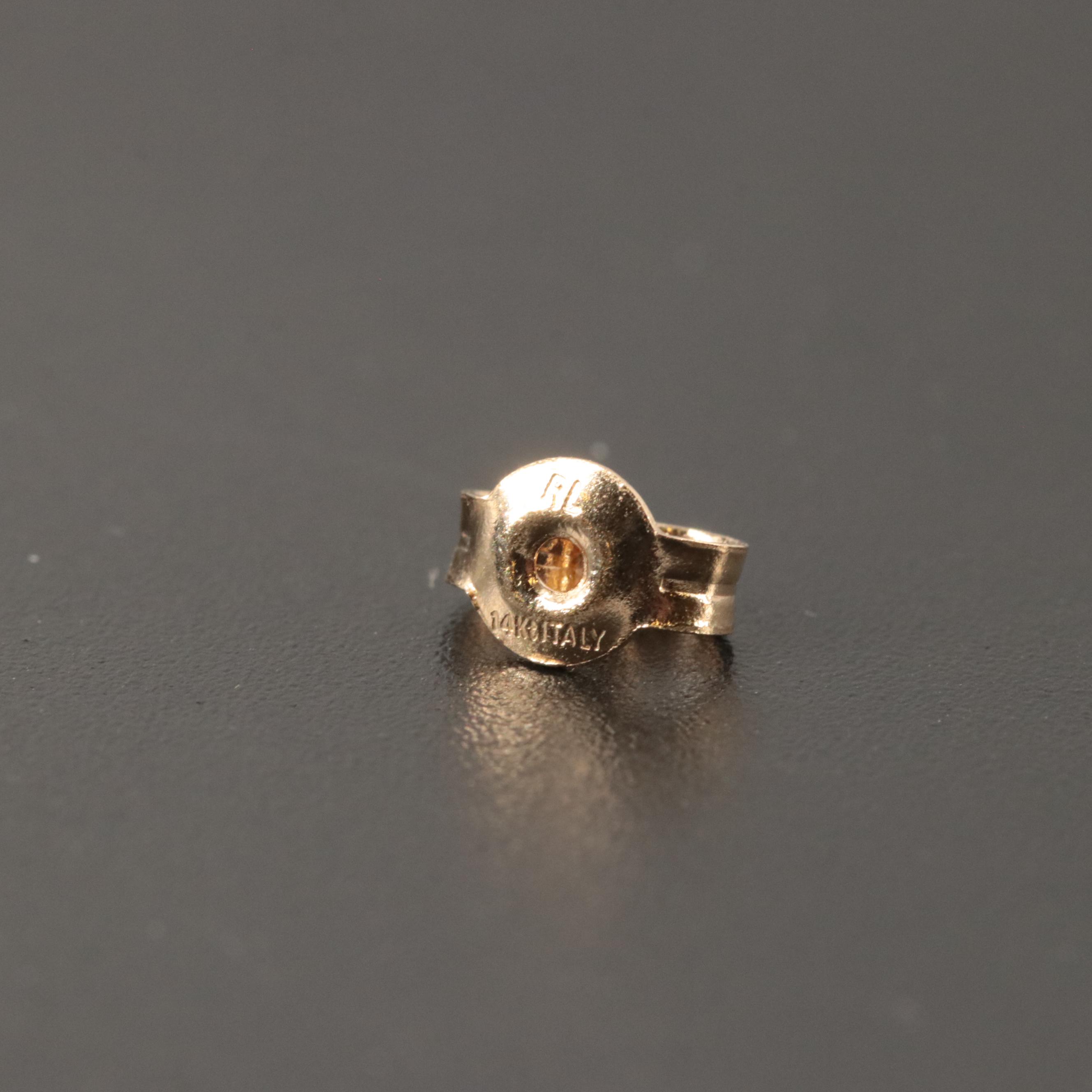 14K Ball Stud Earrings