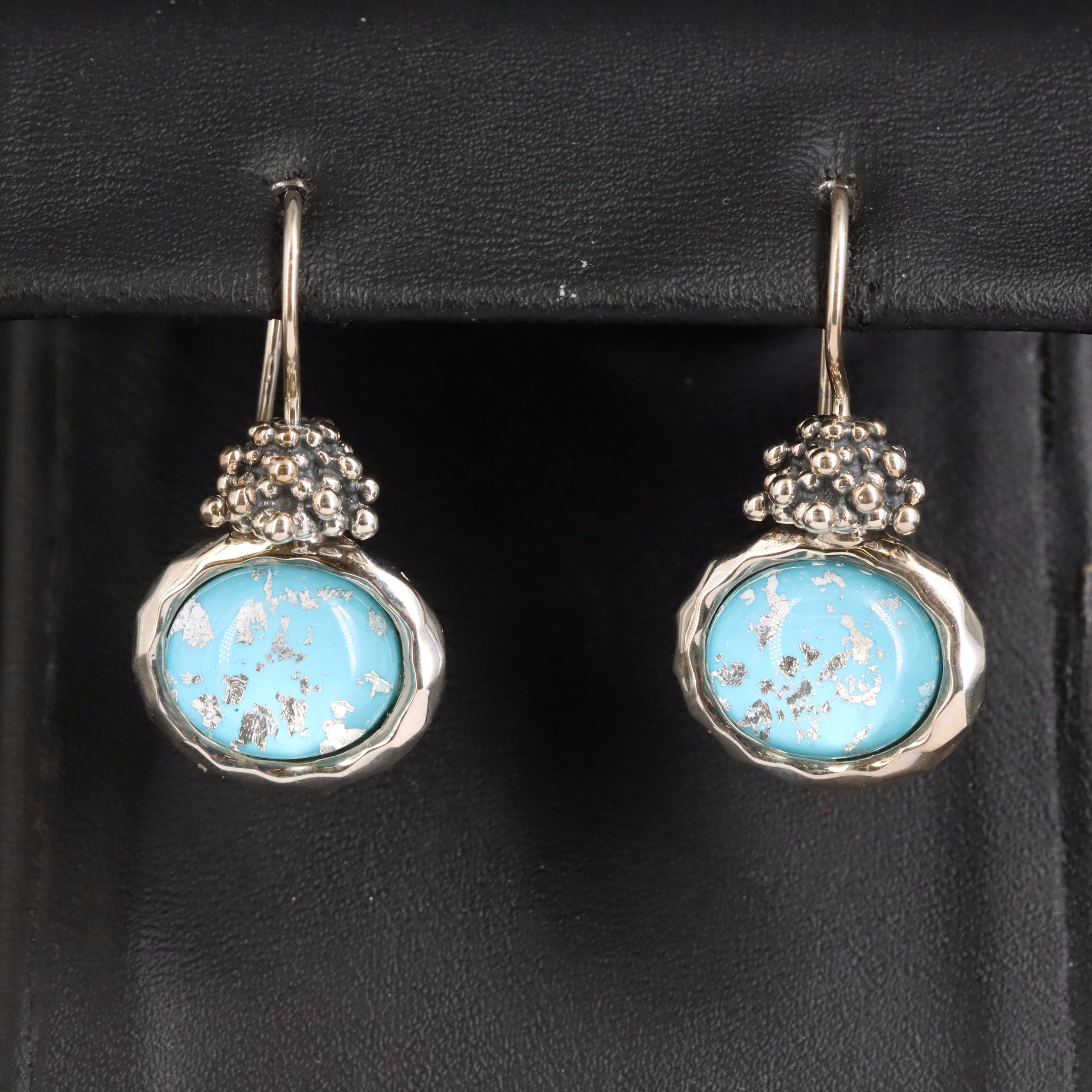 Michael Dawkins Sterling Quartz Doublet Earrings