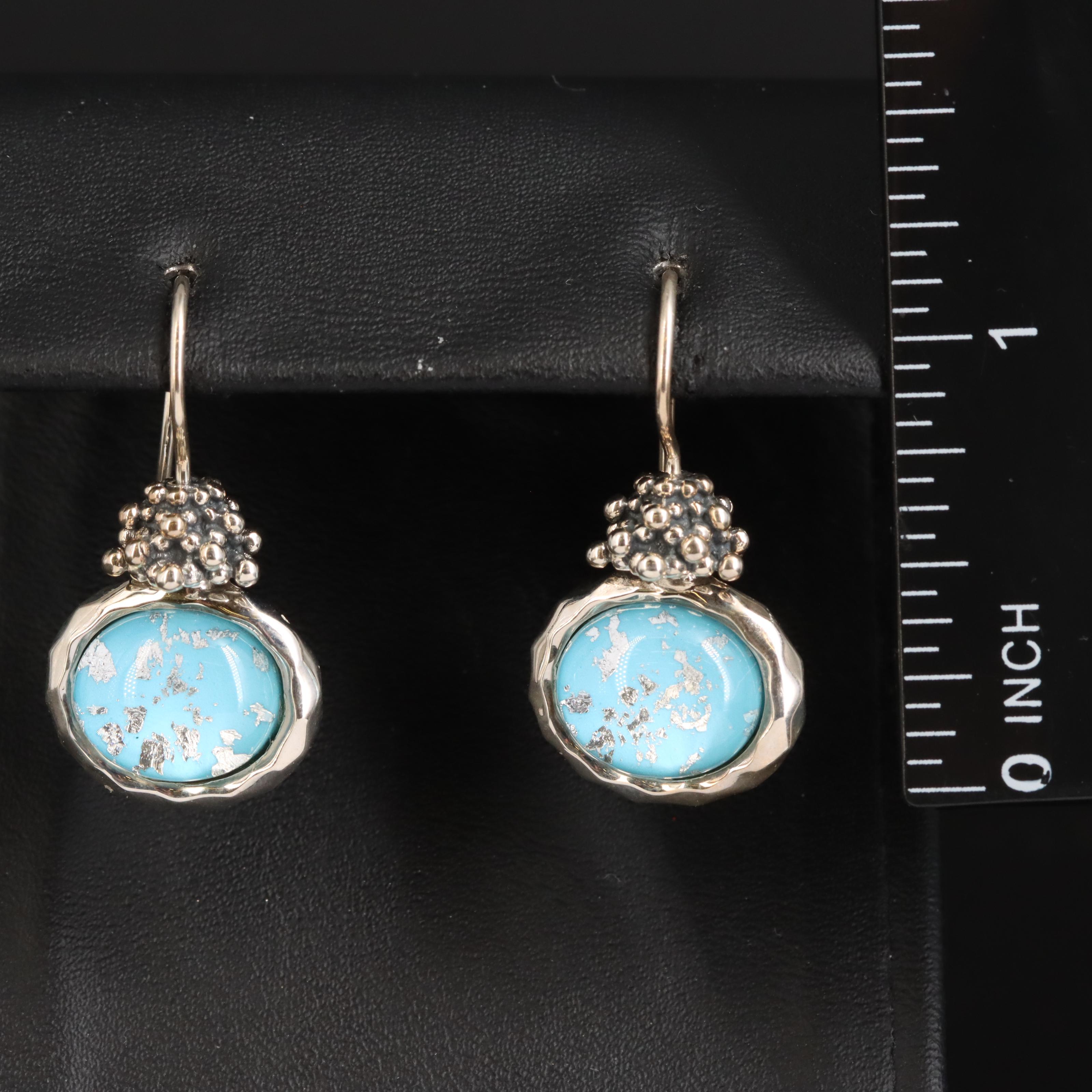 Michael Dawkins Sterling Quartz Doublet Earrings