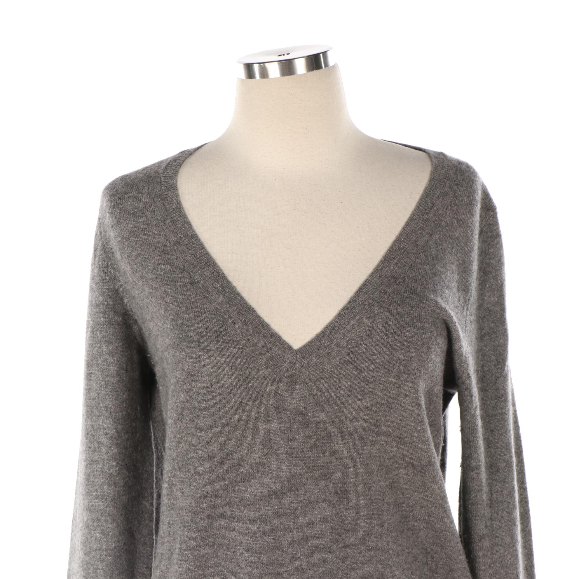 Massimo Dutti Cashmere Sweater and Zūda Down-Filled Vest