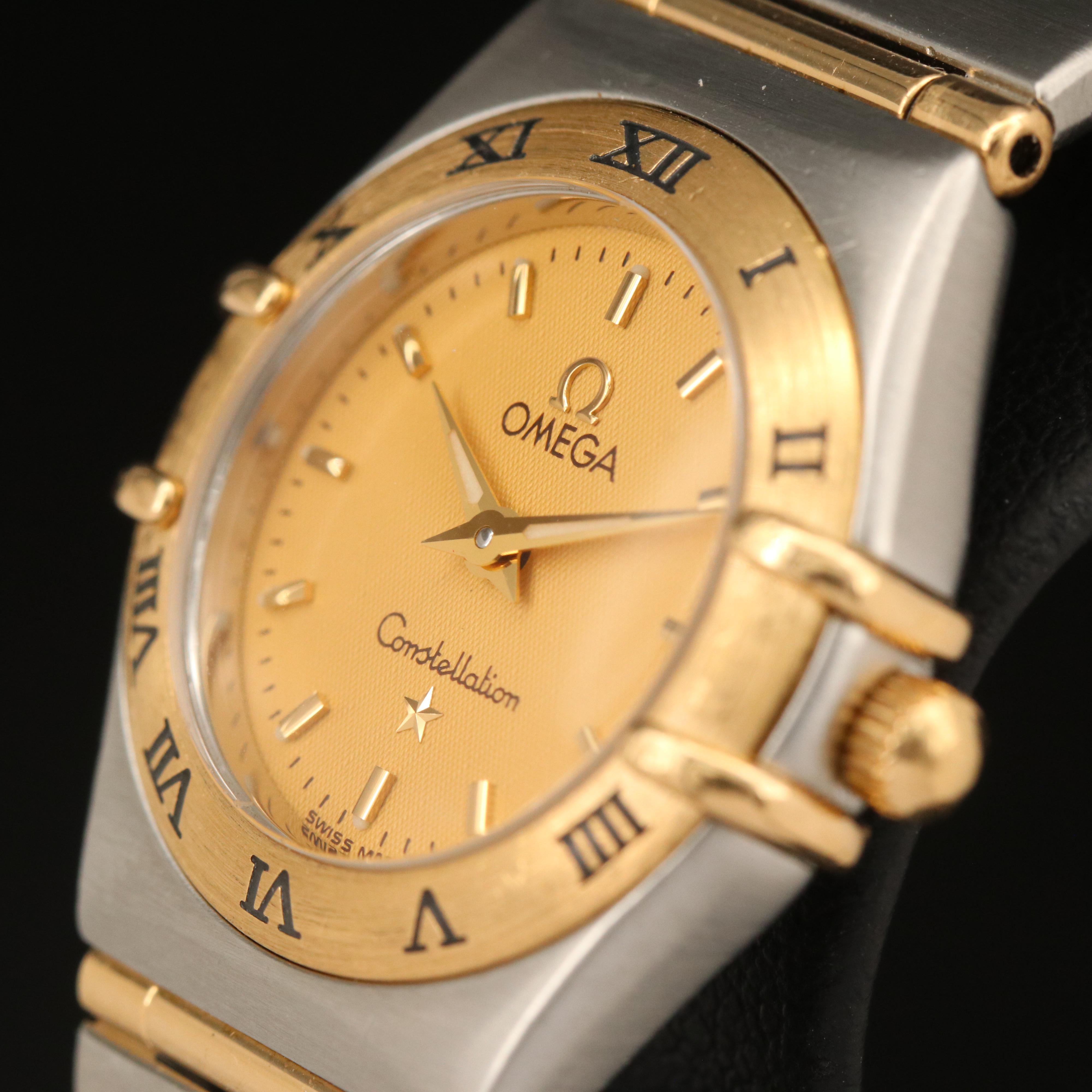 1998 Omega Constellation 18K and Stainless Steel Quartz Watch