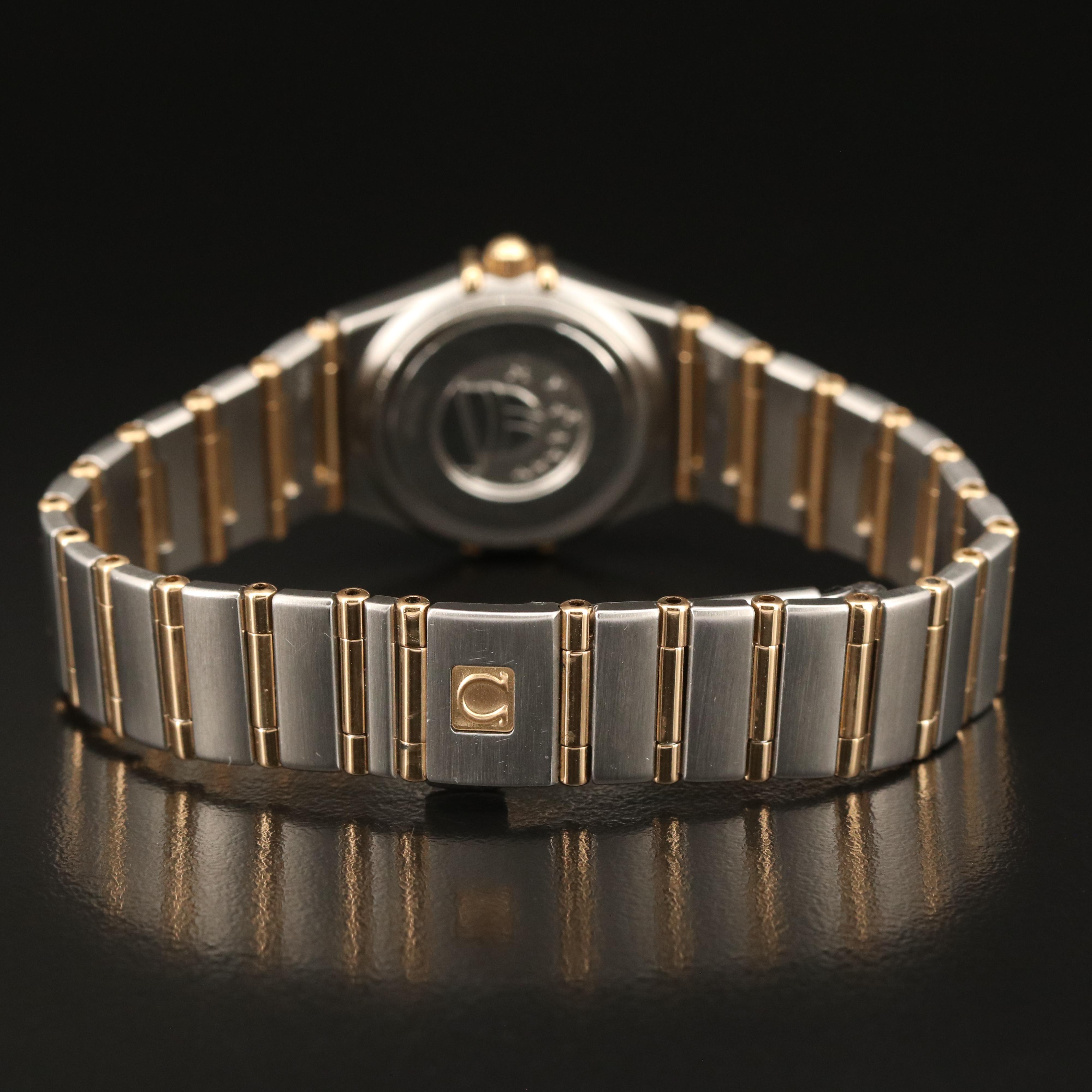 1998 Omega Constellation 18K and Stainless Steel Quartz Watch