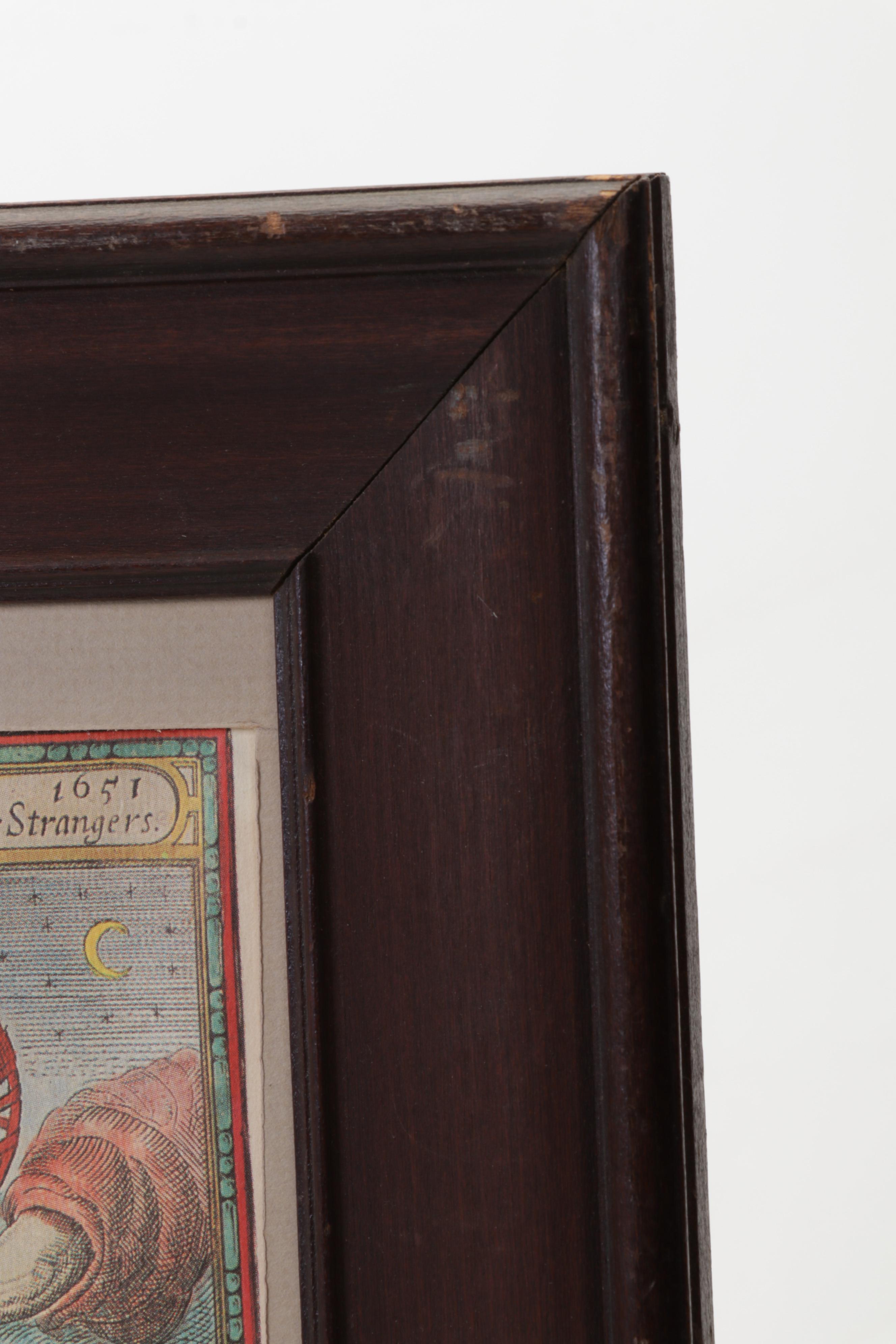 Offset Lithograph Map After John Speed "A New and Accurat Map of the World"