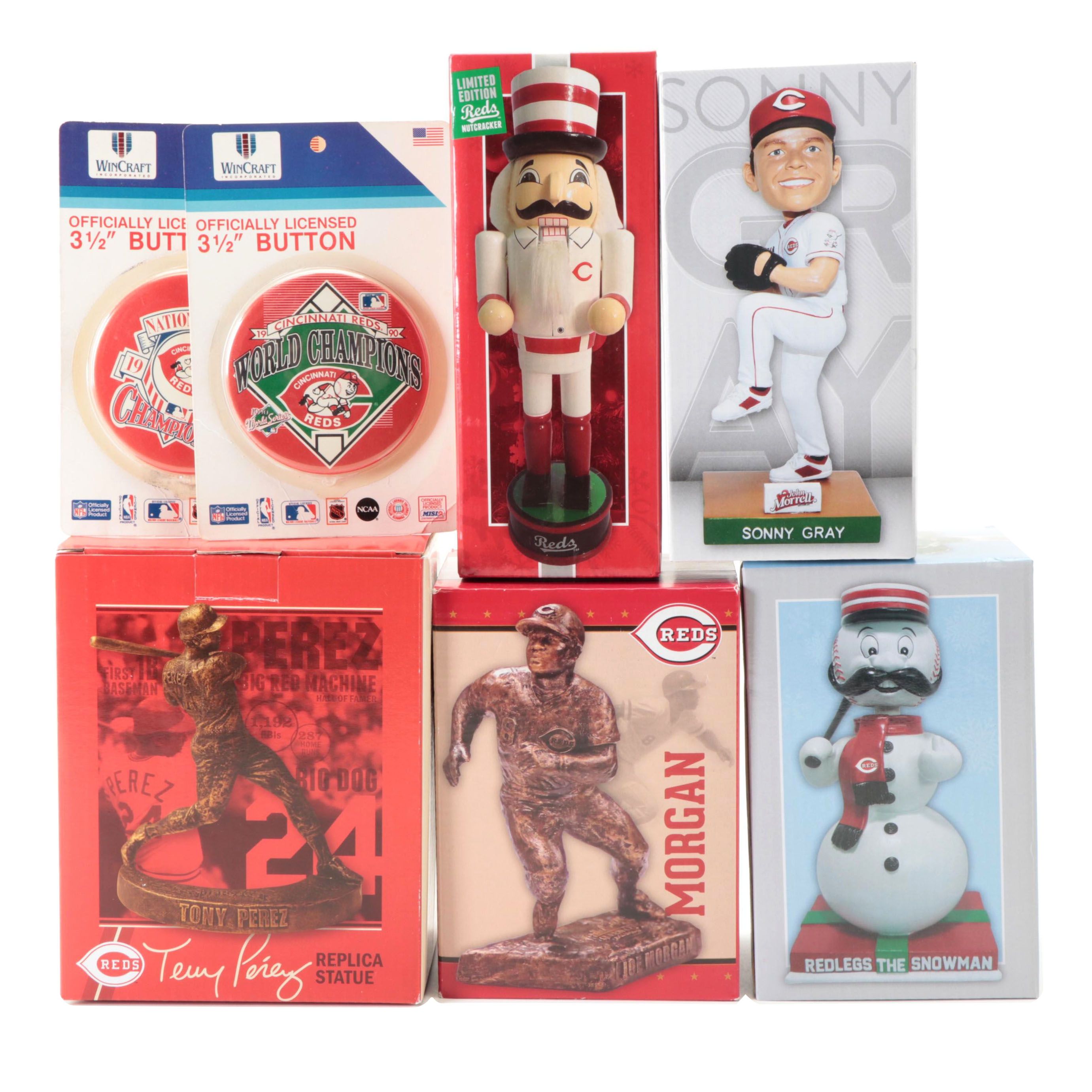 Cincinnati Reds Bobbleheads, Figures With Perez, Morgan, Limited Edition, More